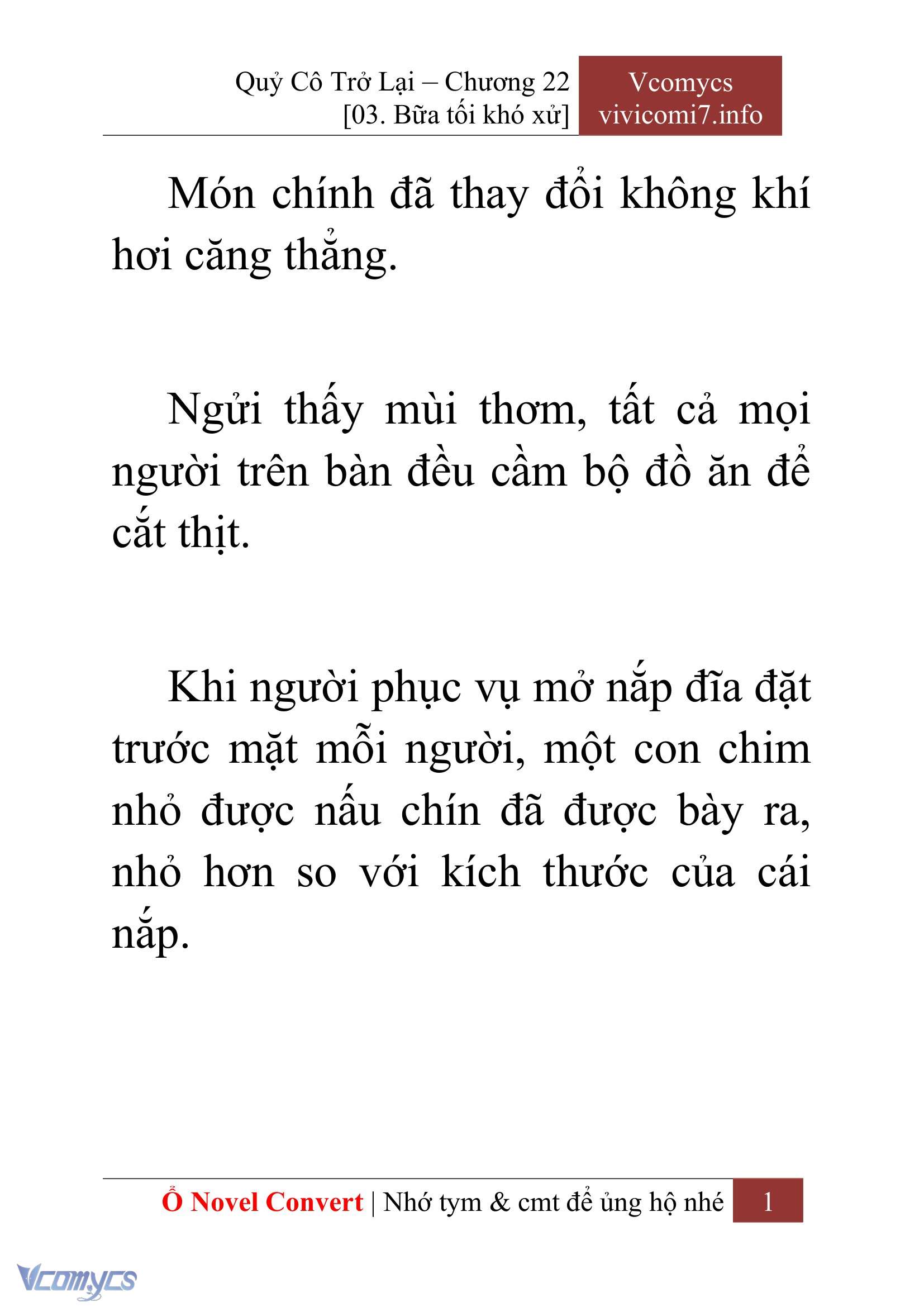[Novel] Quý Cô Trở Lại Chapter 22 - Trang 4