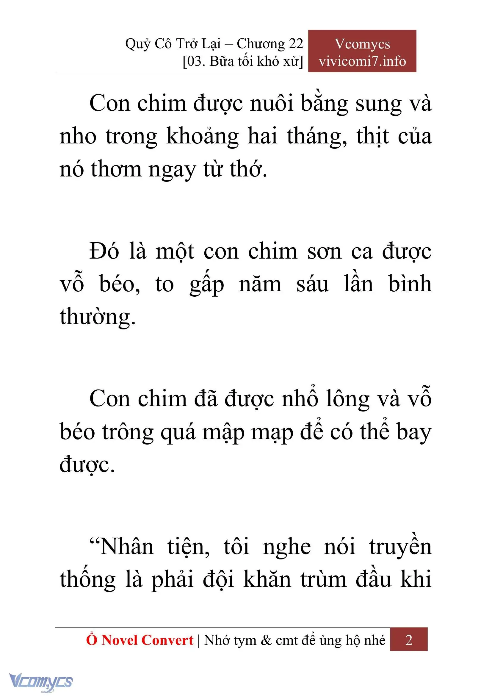 [Novel] Quý Cô Trở Lại Chapter 22 - Trang 5