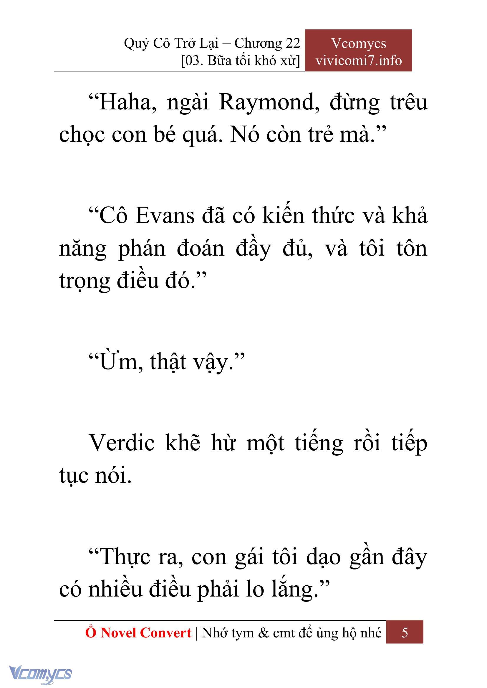[Novel] Quý Cô Trở Lại Chapter 22 - Trang 8