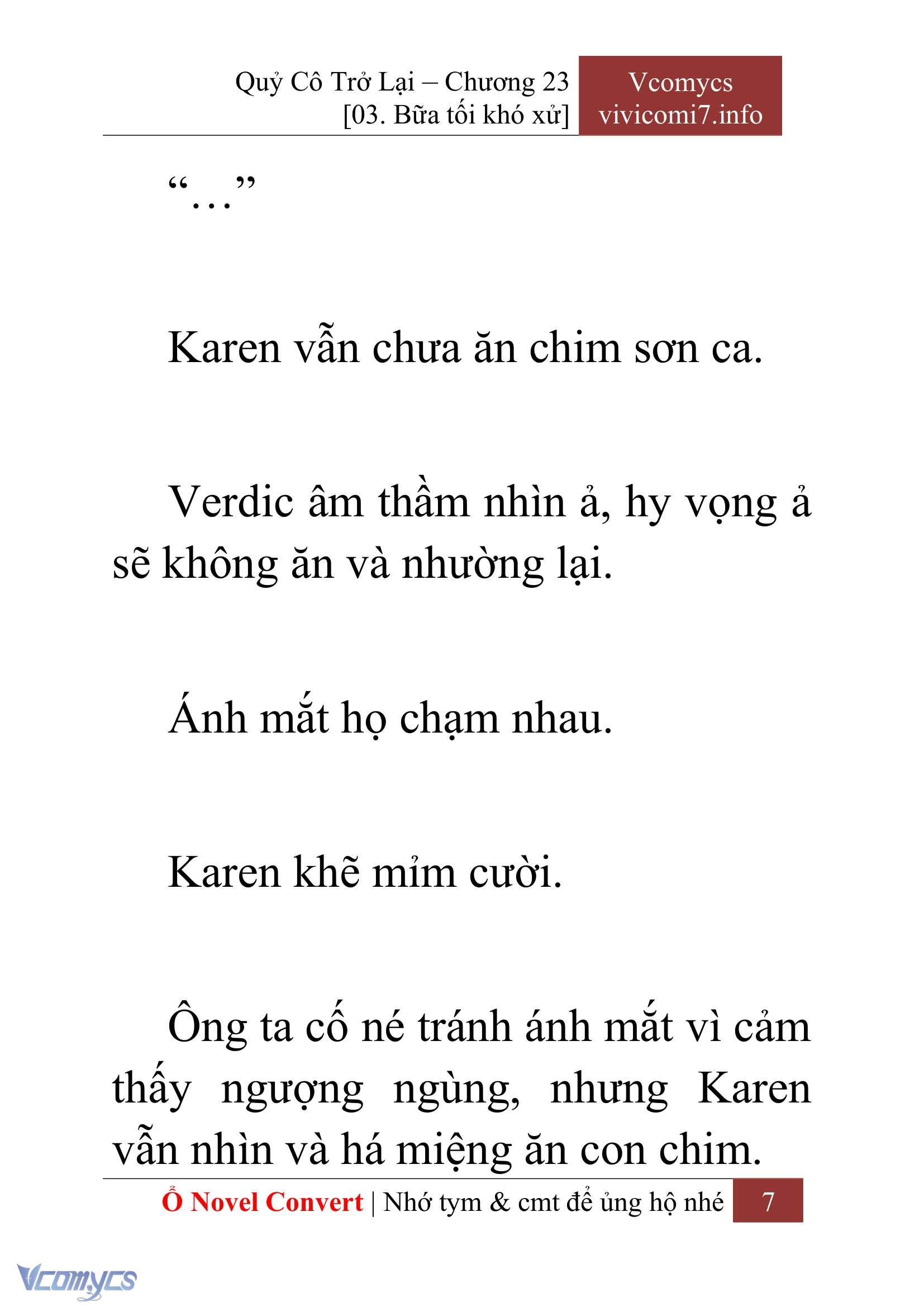 [Novel] Quý Cô Trở Lại Chapter 23 - Trang 10