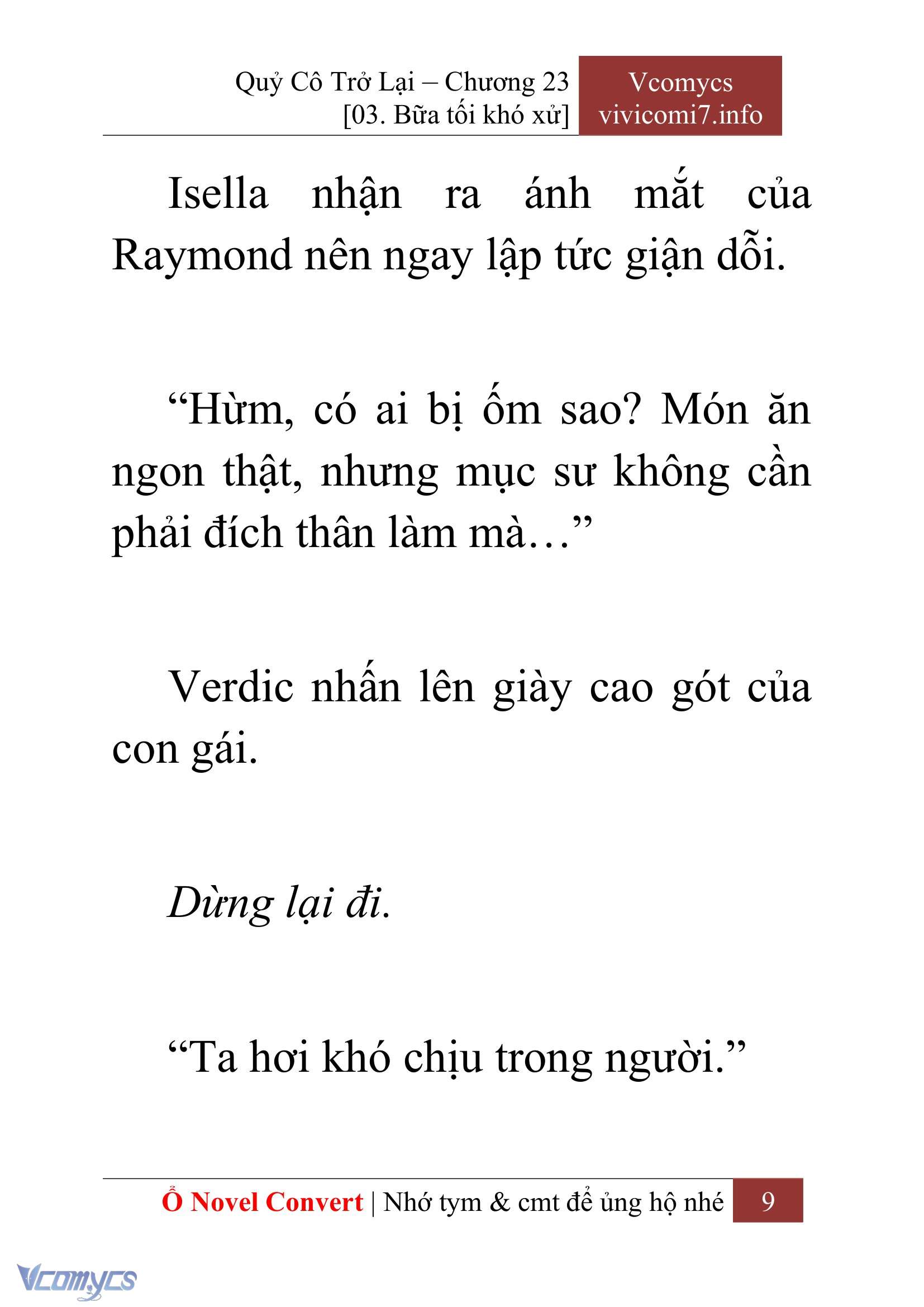 [Novel] Quý Cô Trở Lại Chapter 23 - Trang 12