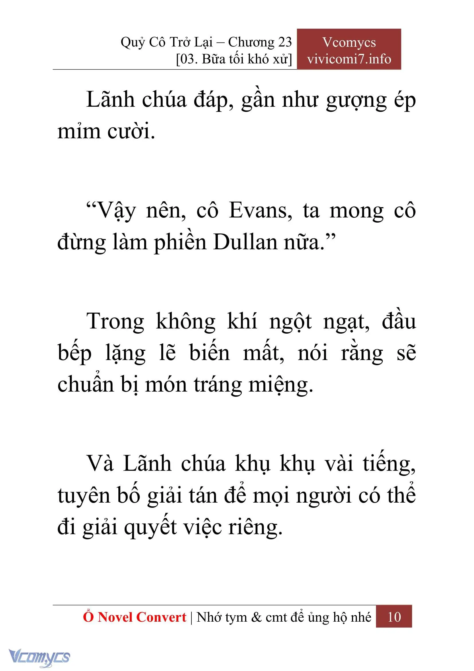 [Novel] Quý Cô Trở Lại Chapter 23 - Trang 13