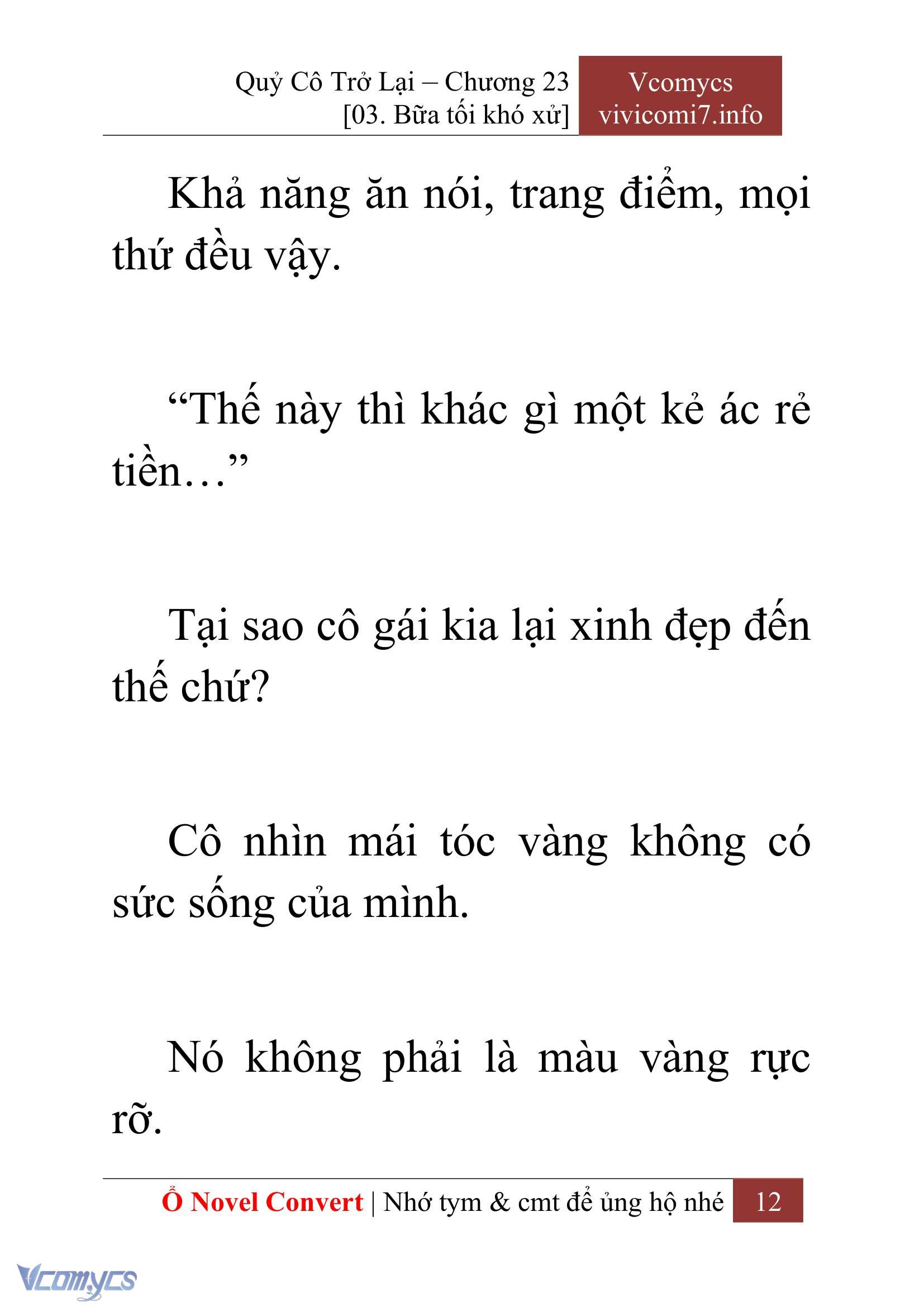 [Novel] Quý Cô Trở Lại Chapter 23 - Trang 15