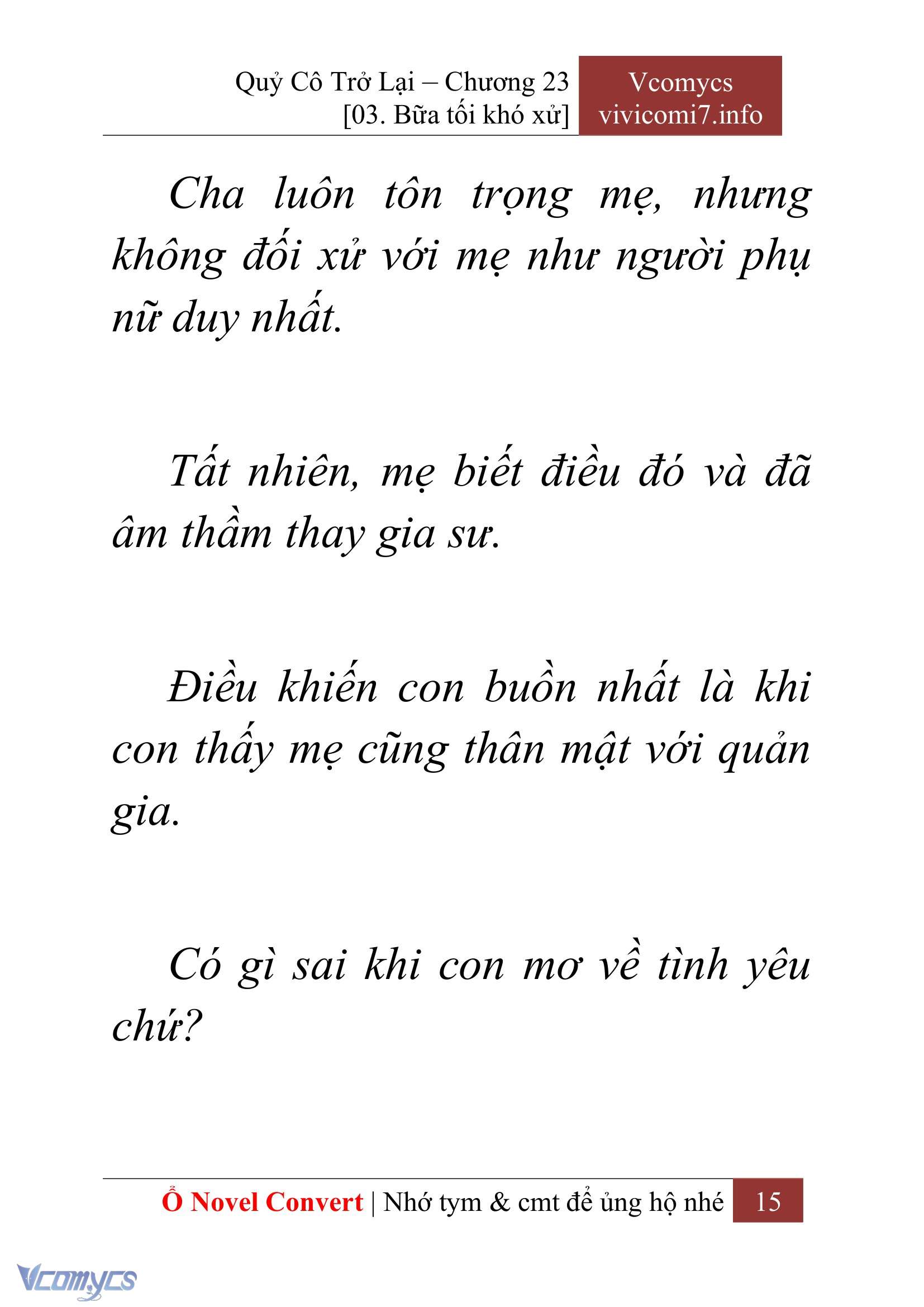 [Novel] Quý Cô Trở Lại Chapter 23 - Trang 18