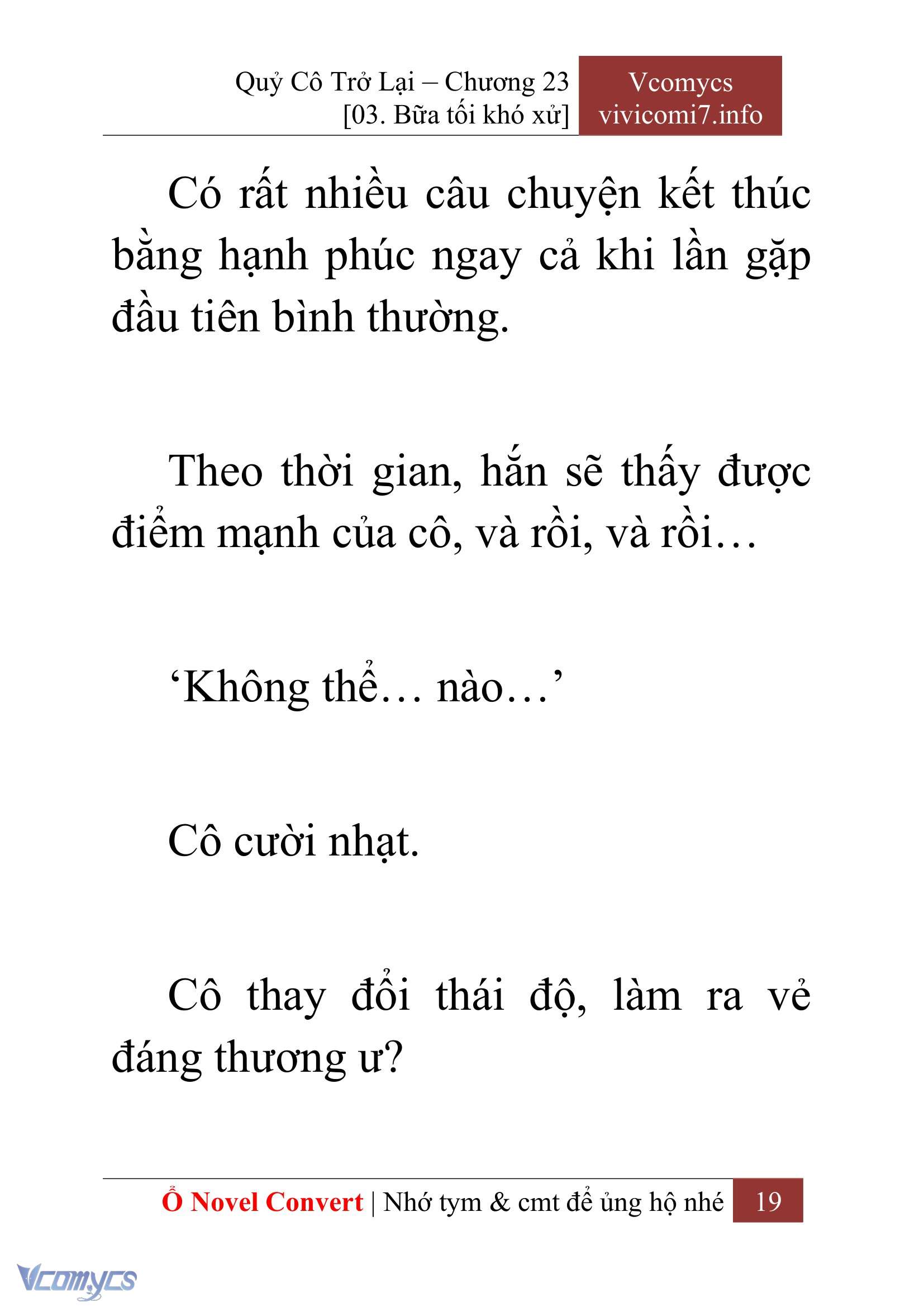 [Novel] Quý Cô Trở Lại Chapter 23 - Trang 22