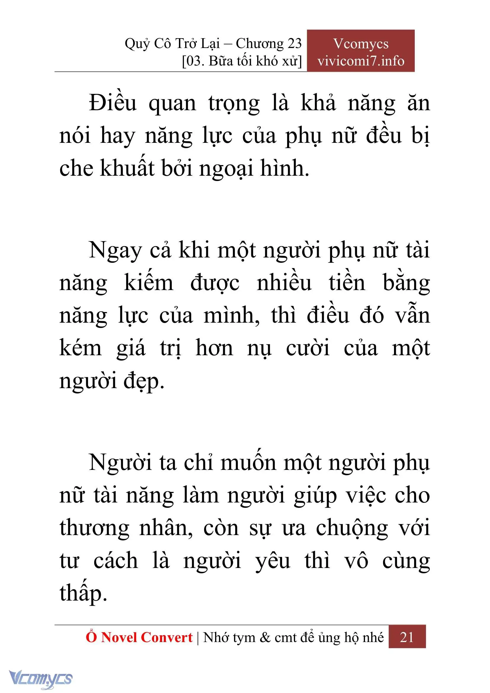 [Novel] Quý Cô Trở Lại Chapter 23 - Trang 24