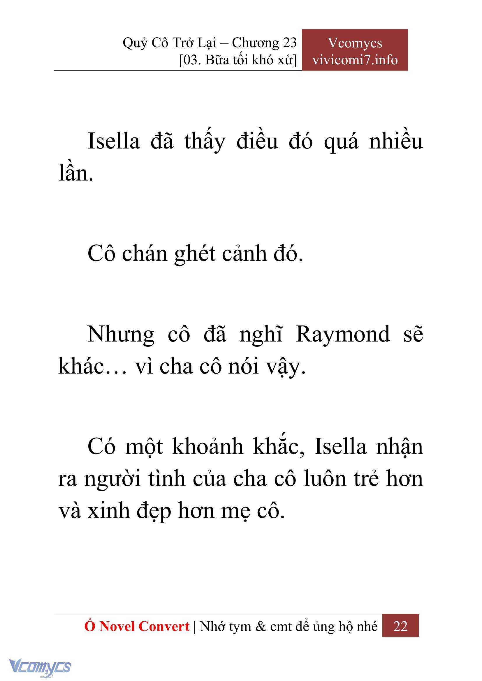 [Novel] Quý Cô Trở Lại Chapter 23 - Trang 25