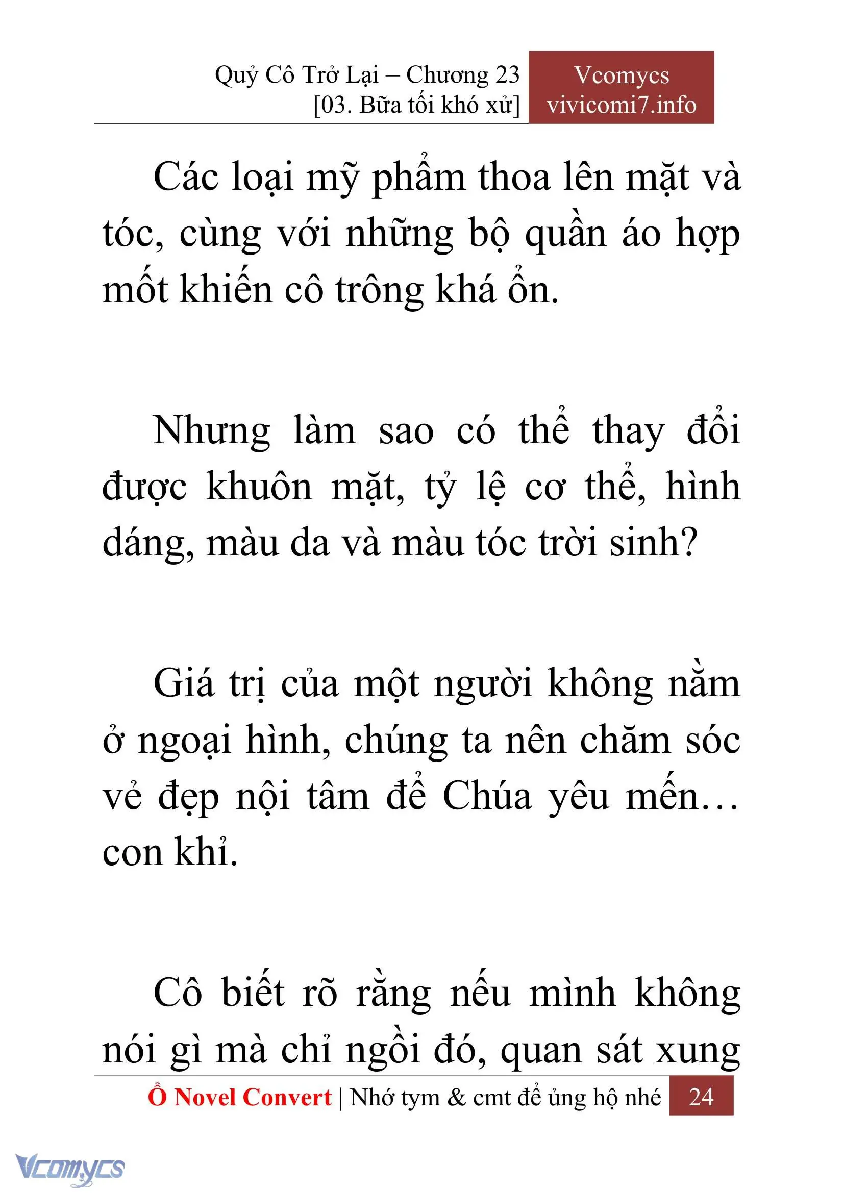 [Novel] Quý Cô Trở Lại Chapter 23 - Trang 27