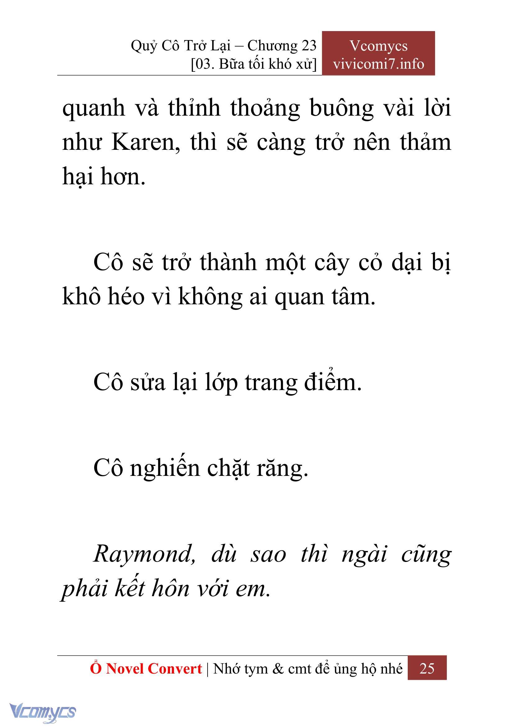 [Novel] Quý Cô Trở Lại Chapter 23 - Trang 28