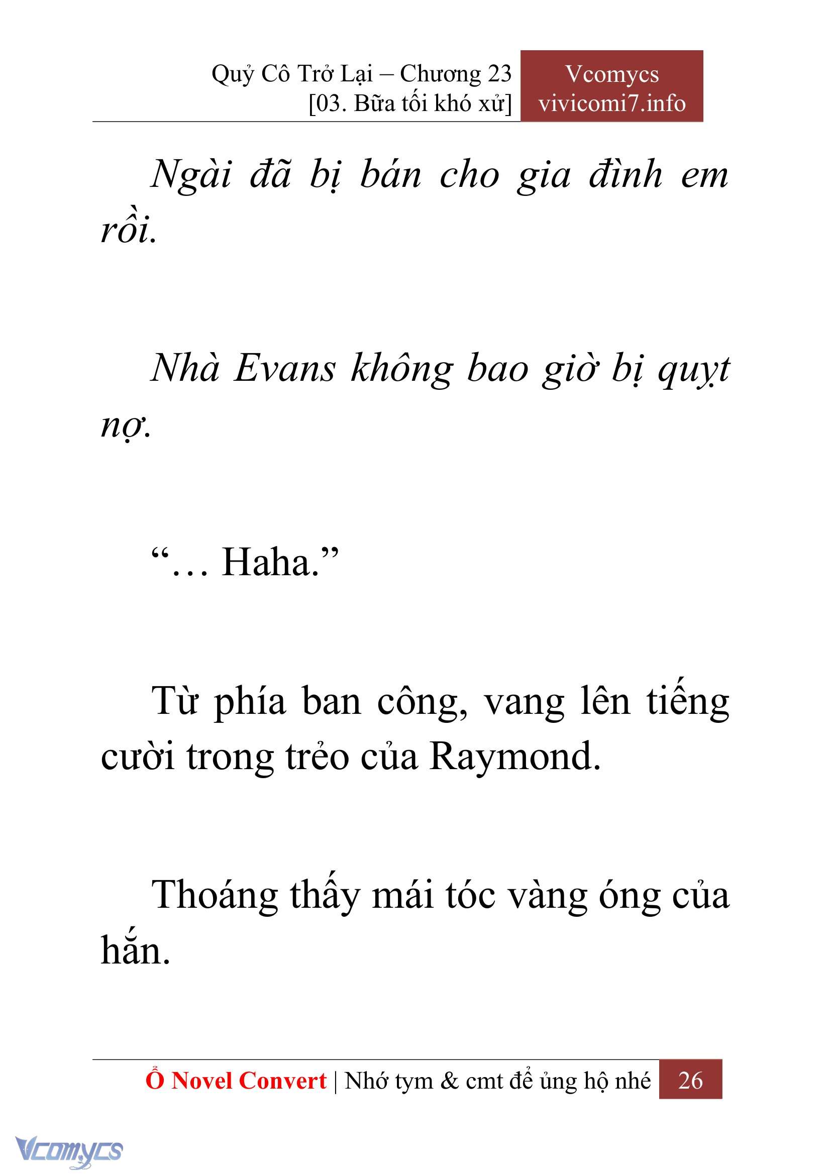 [Novel] Quý Cô Trở Lại Chapter 23 - Trang 29