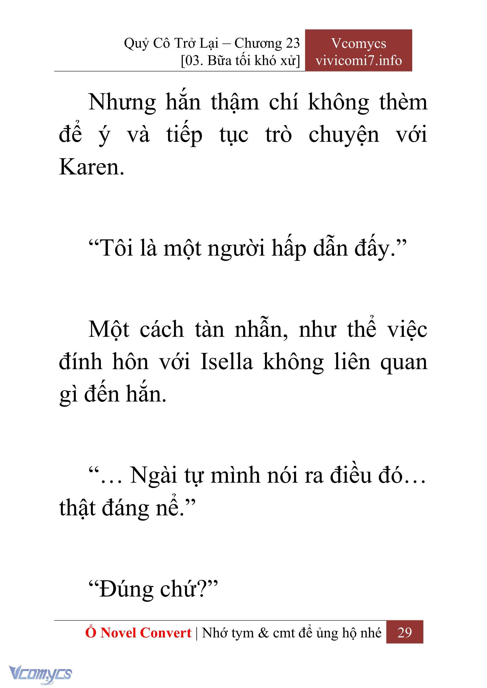 [Novel] Quý Cô Trở Lại Chapter 23 - Trang 32