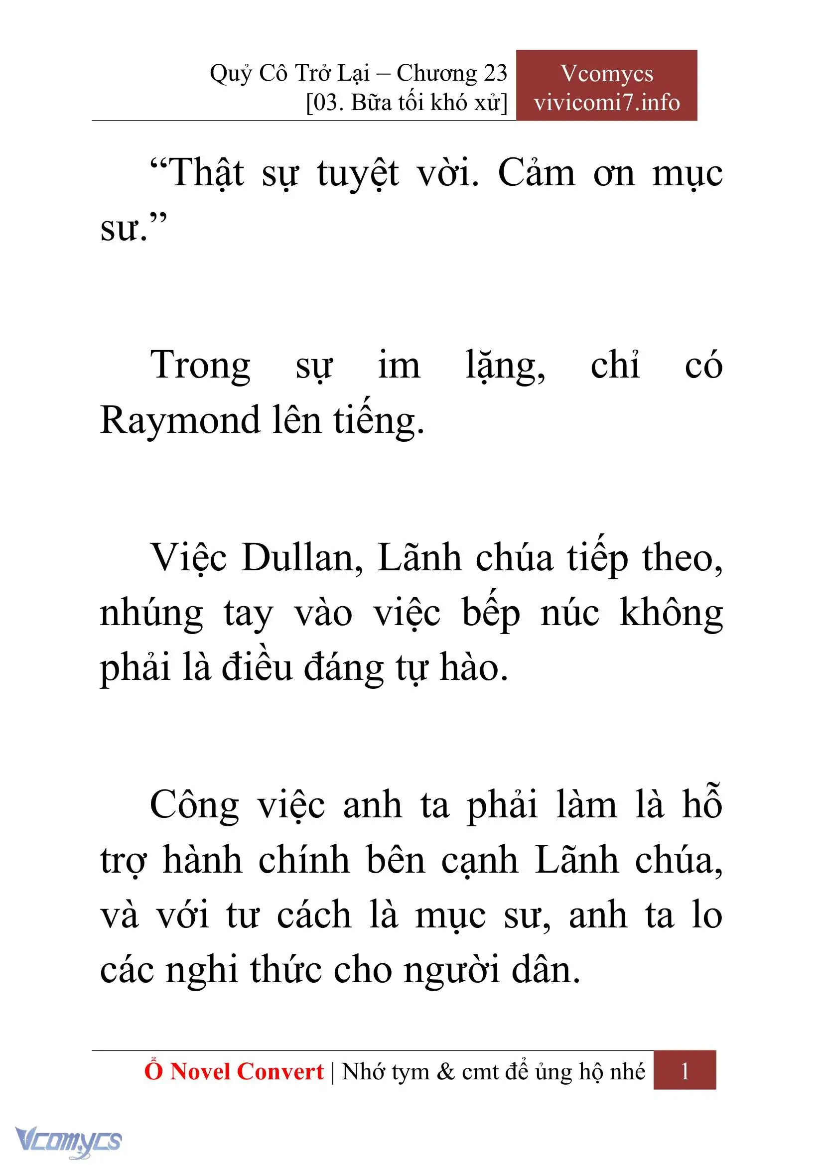 [Novel] Quý Cô Trở Lại Chapter 23 - Trang 4