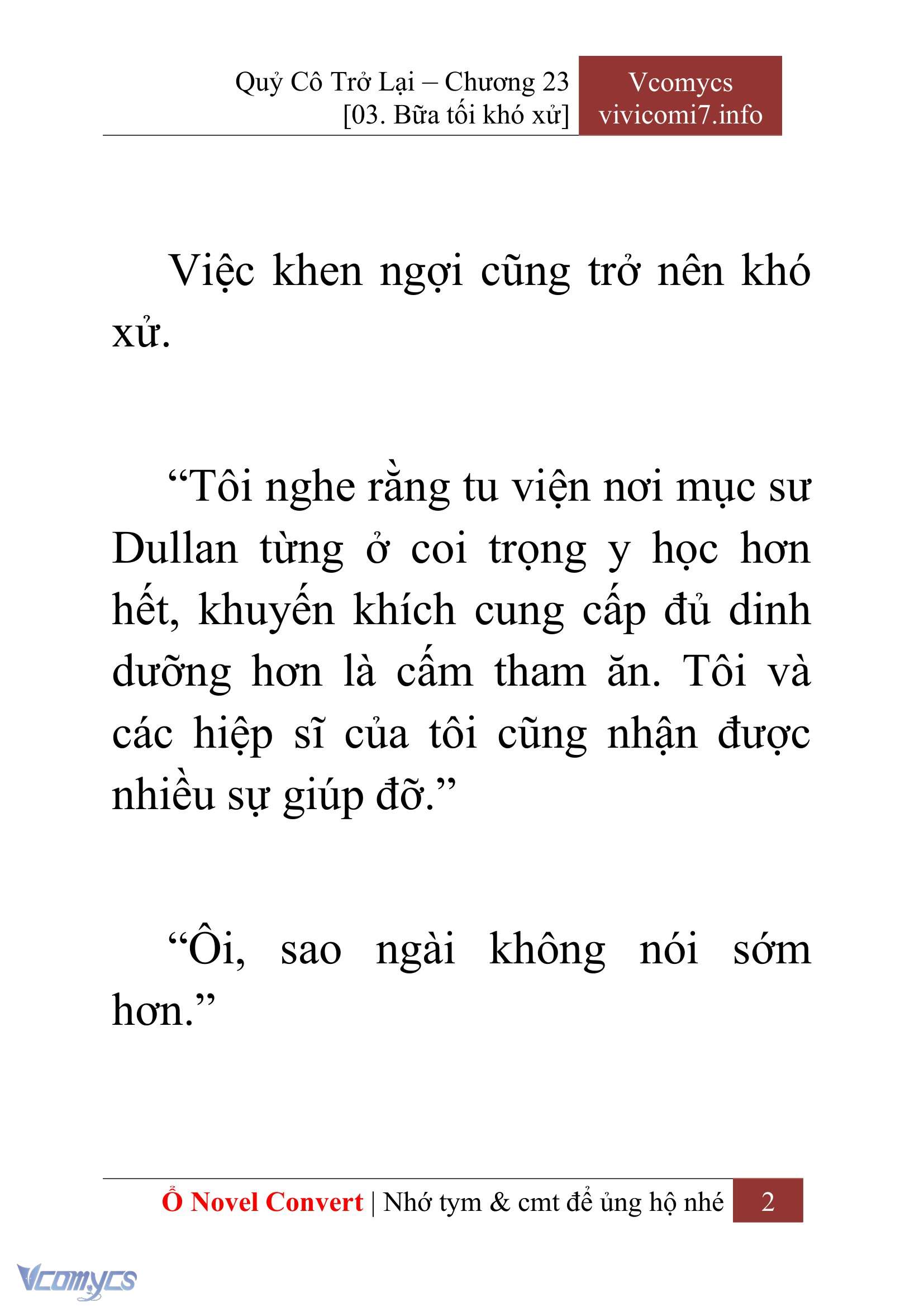 [Novel] Quý Cô Trở Lại Chapter 23 - Trang 5