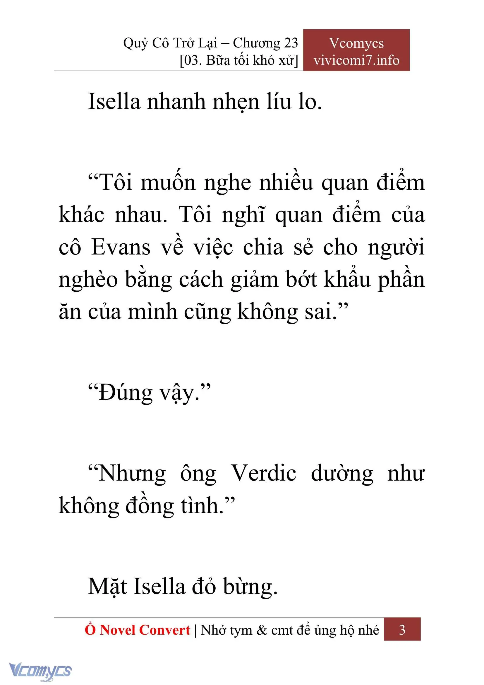[Novel] Quý Cô Trở Lại Chapter 23 - Trang 6