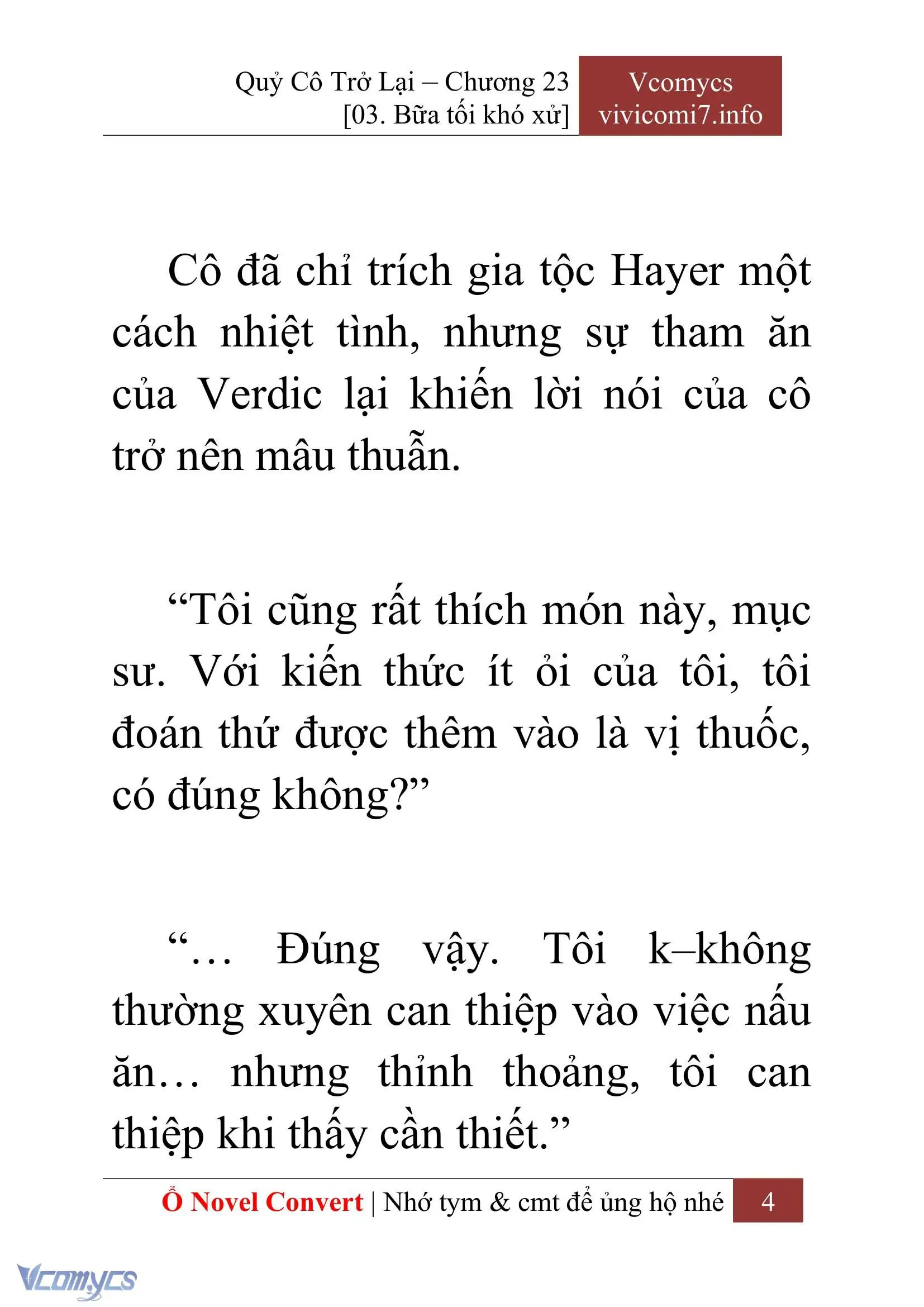 [Novel] Quý Cô Trở Lại Chapter 23 - Trang 7