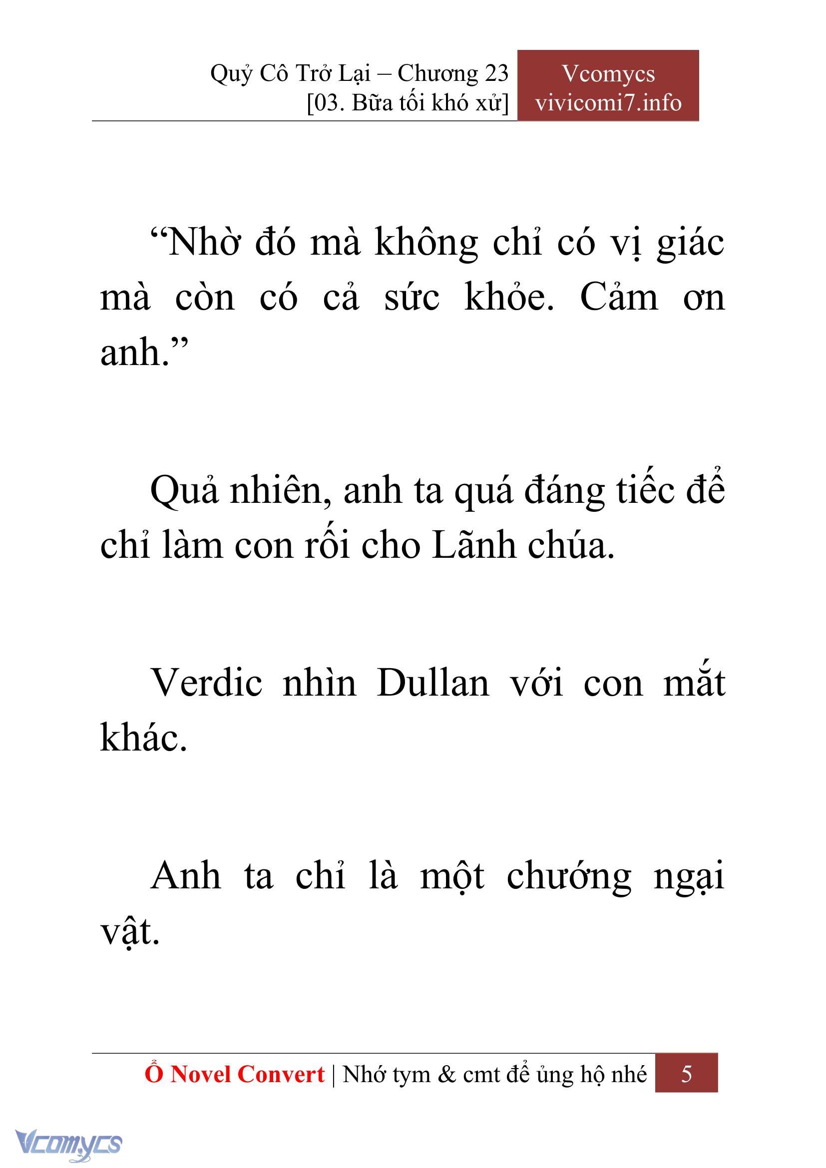 [Novel] Quý Cô Trở Lại Chapter 23 - Trang 8