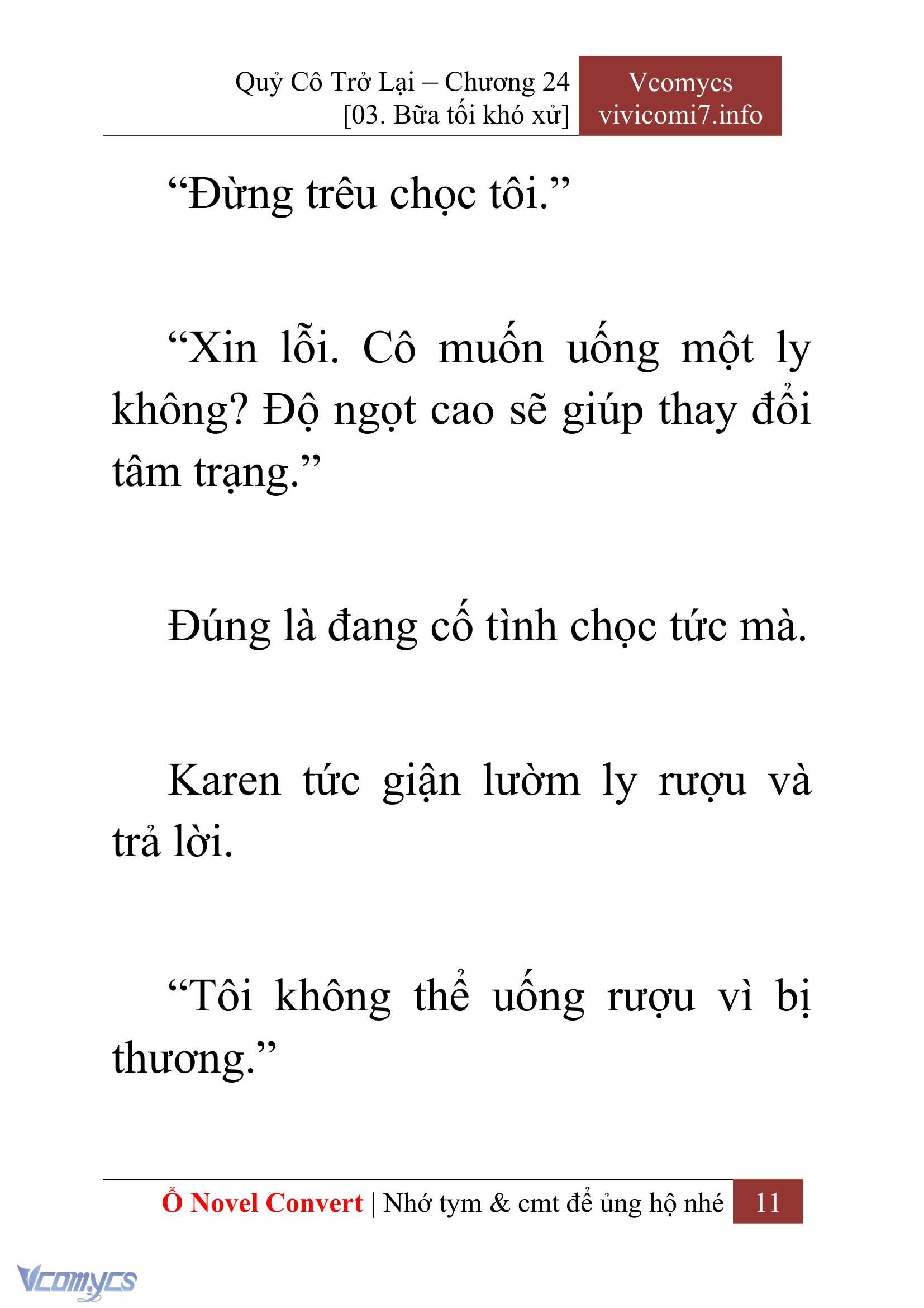 [Novel] Quý Cô Trở Lại Chapter 24 - Trang 14