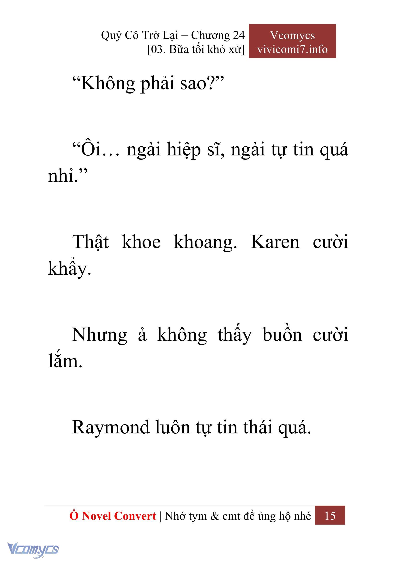 [Novel] Quý Cô Trở Lại Chapter 24 - Trang 18