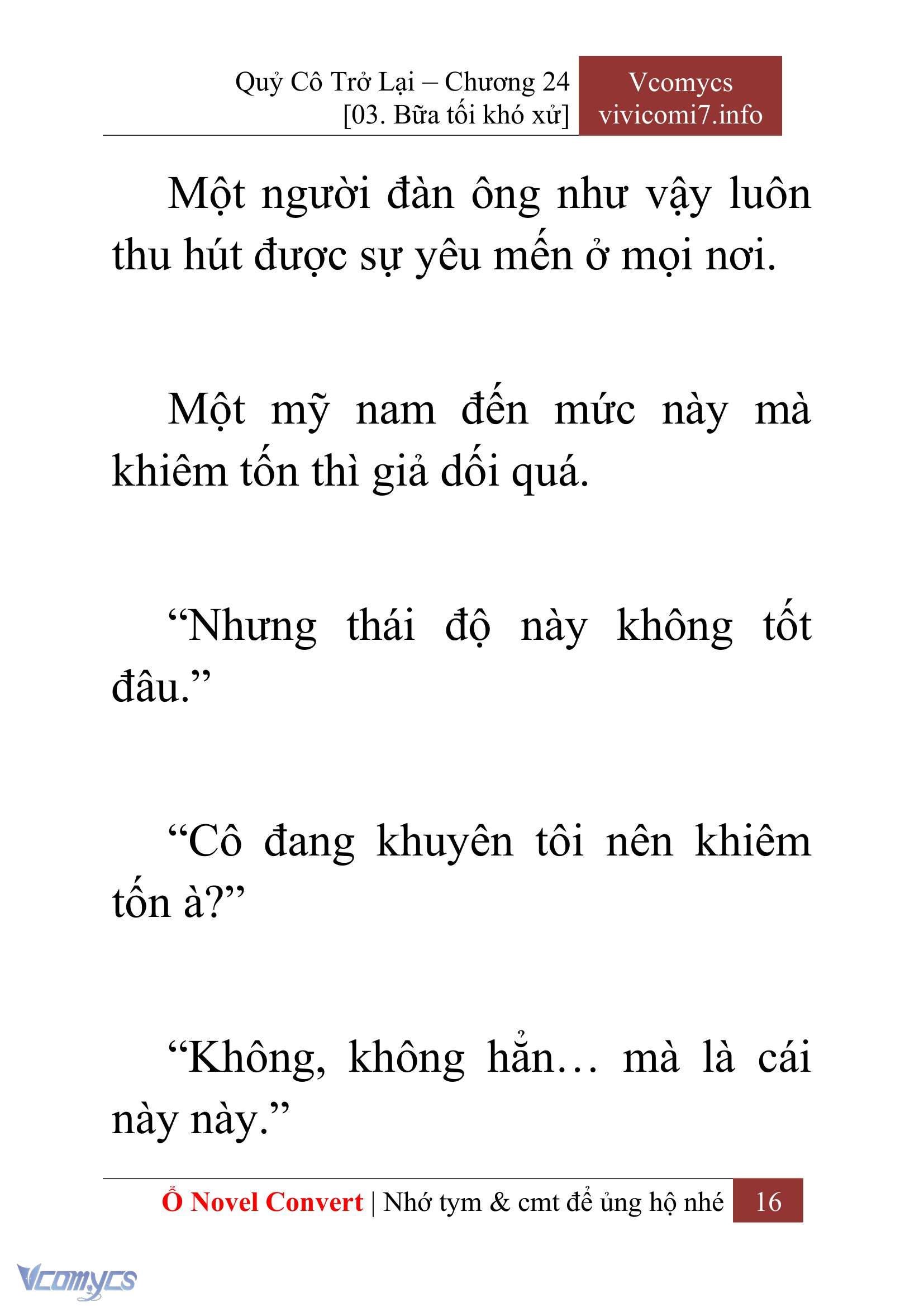 [Novel] Quý Cô Trở Lại Chapter 24 - Trang 19
