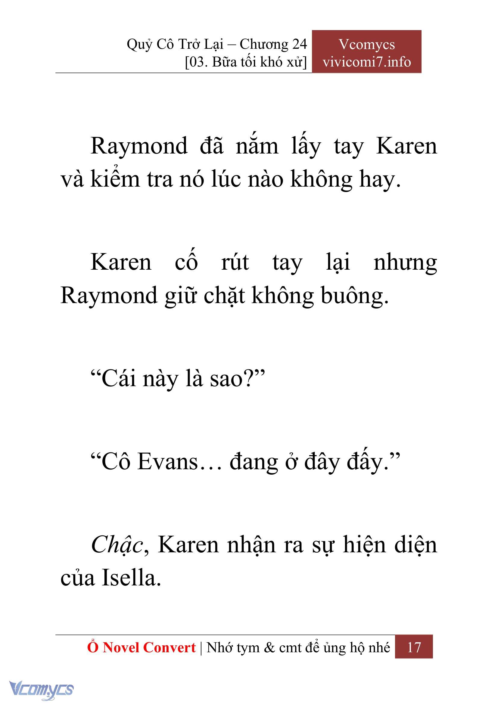 [Novel] Quý Cô Trở Lại Chapter 24 - Trang 20