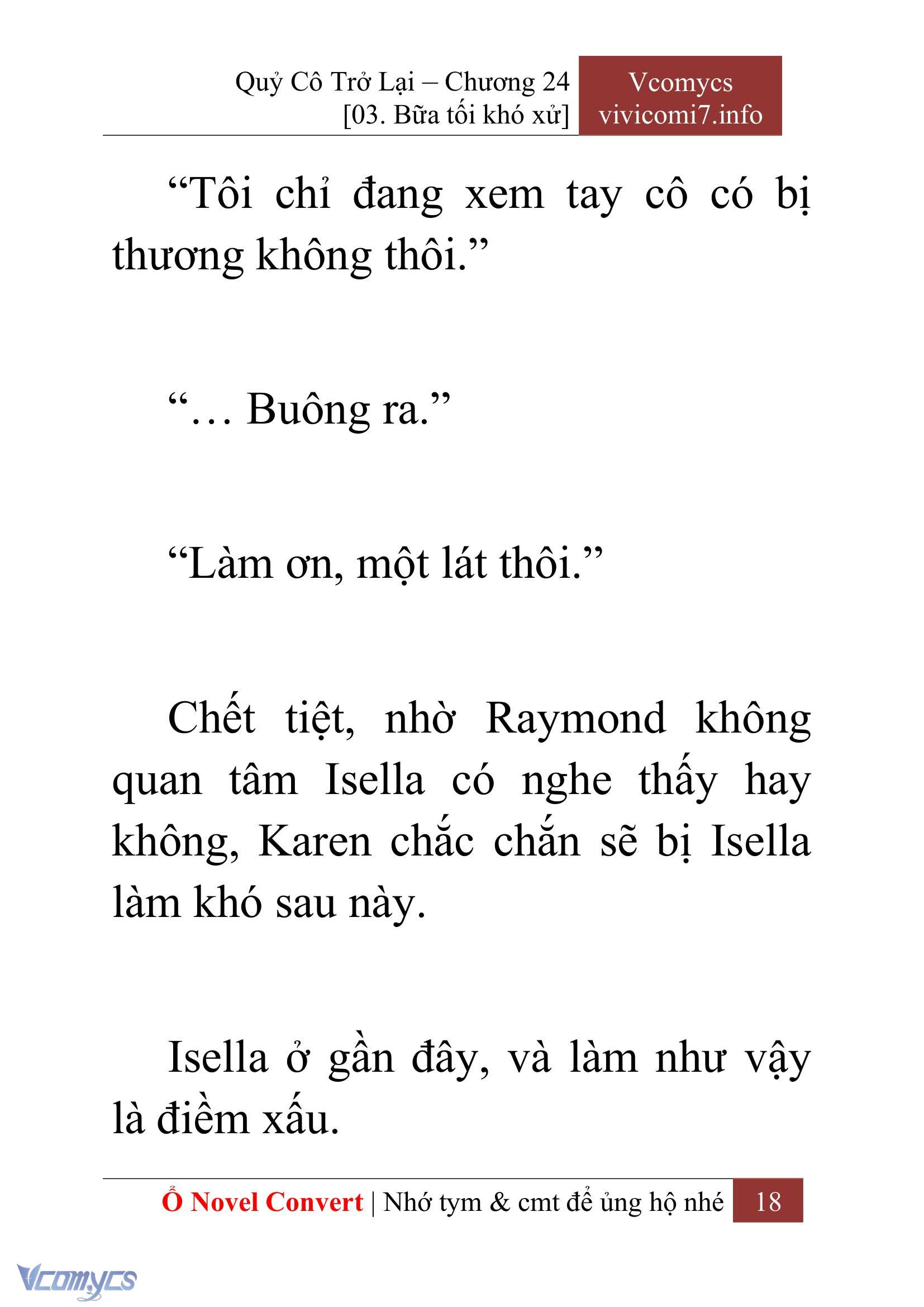 [Novel] Quý Cô Trở Lại Chapter 24 - Trang 21