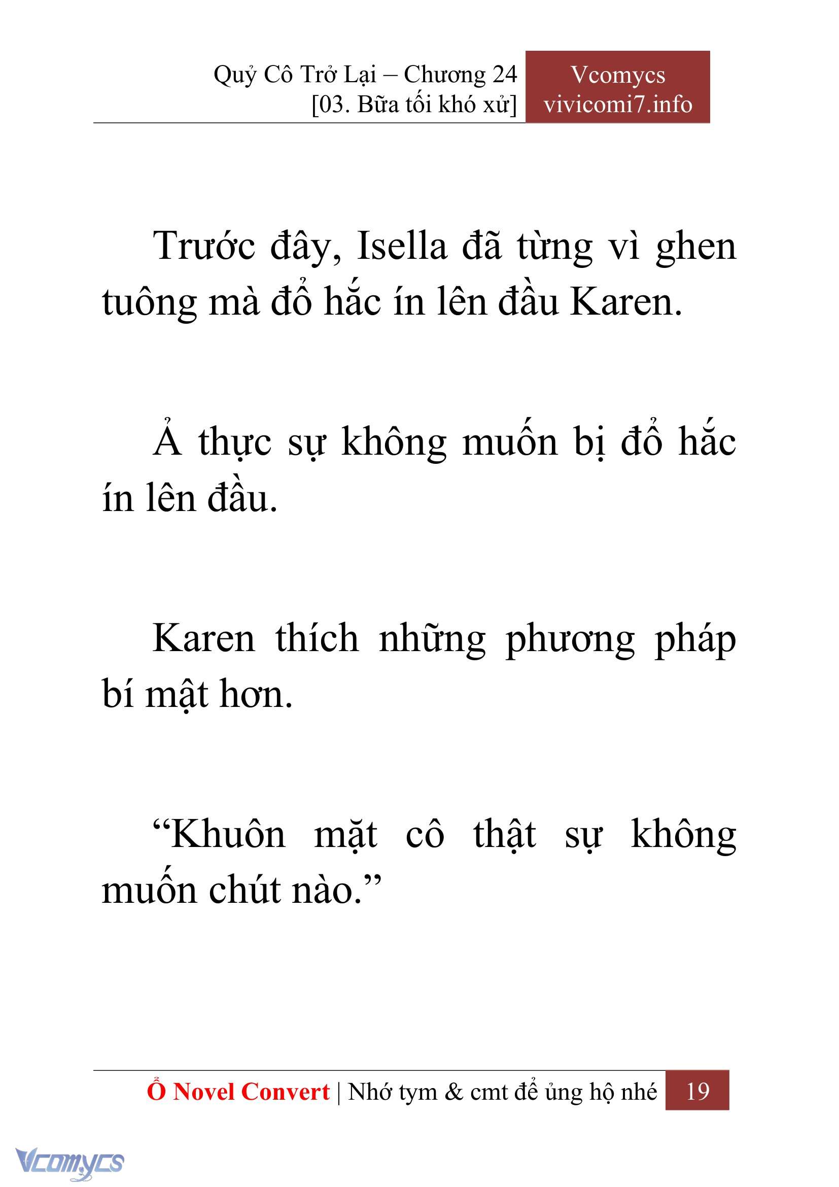 [Novel] Quý Cô Trở Lại Chapter 24 - Trang 22
