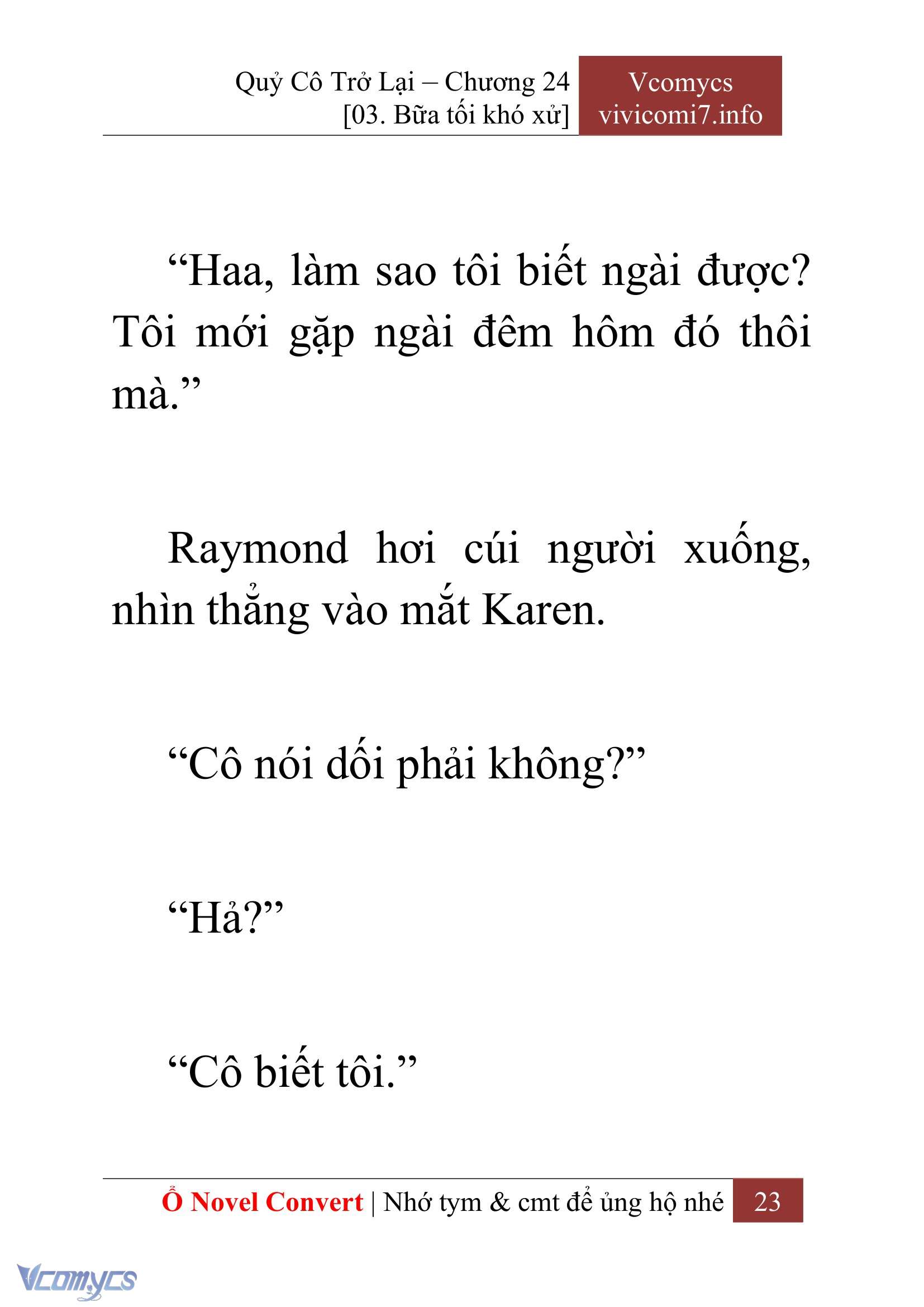 [Novel] Quý Cô Trở Lại Chapter 24 - Trang 26