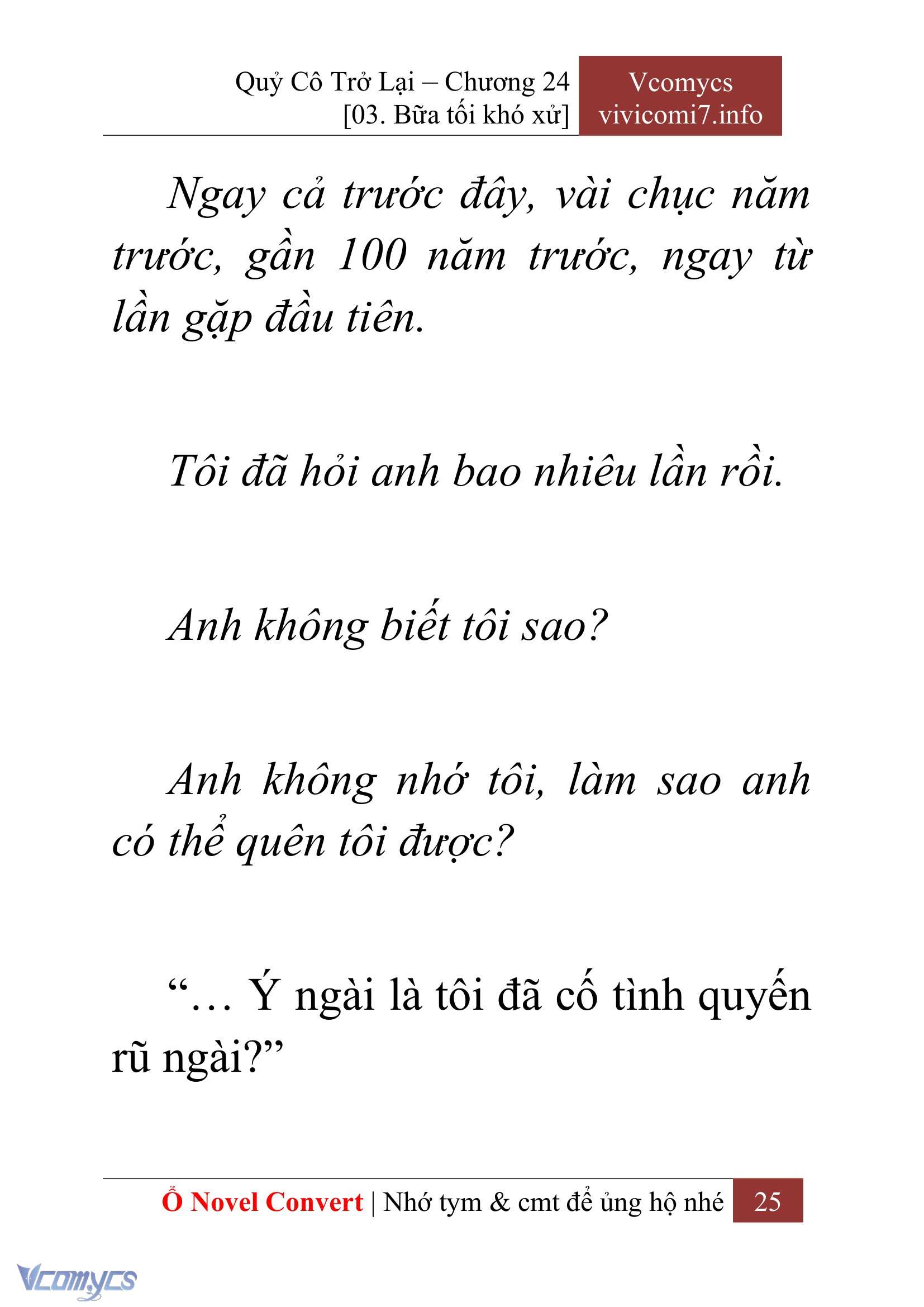 [Novel] Quý Cô Trở Lại Chapter 24 - Trang 28