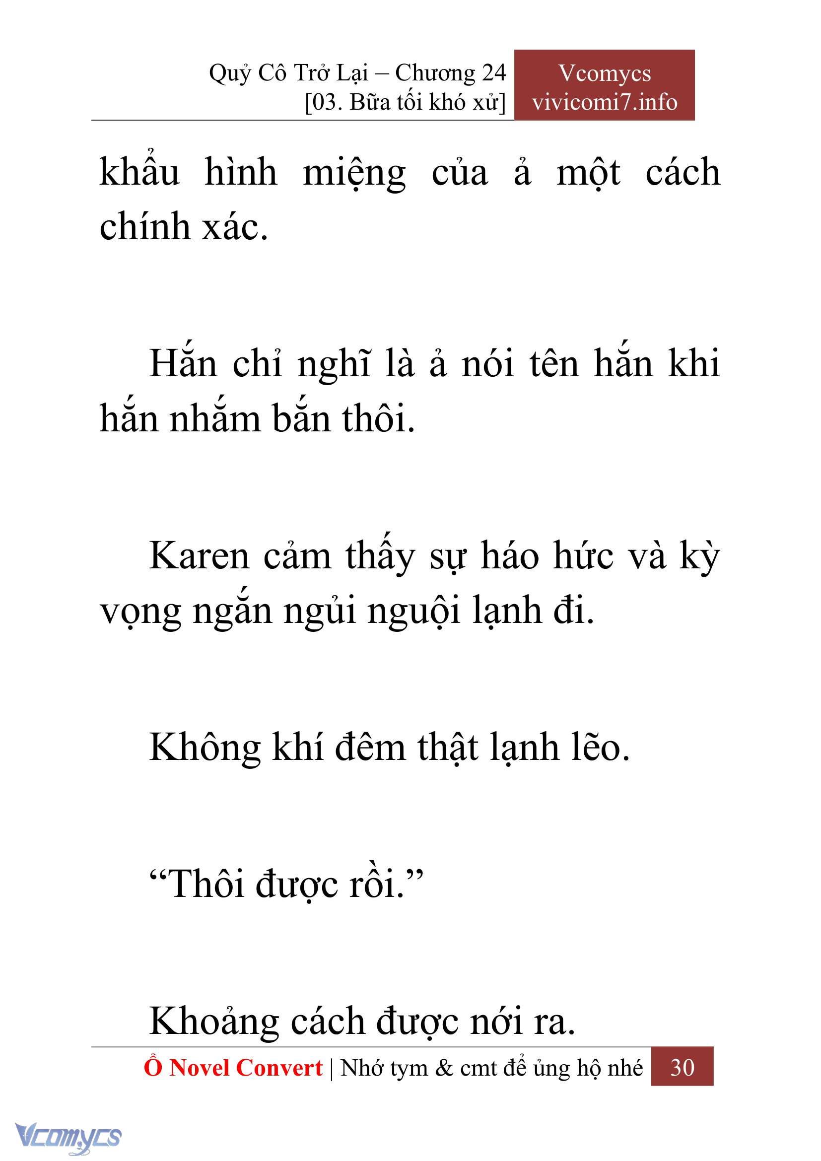 [Novel] Quý Cô Trở Lại Chapter 24 - Trang 33