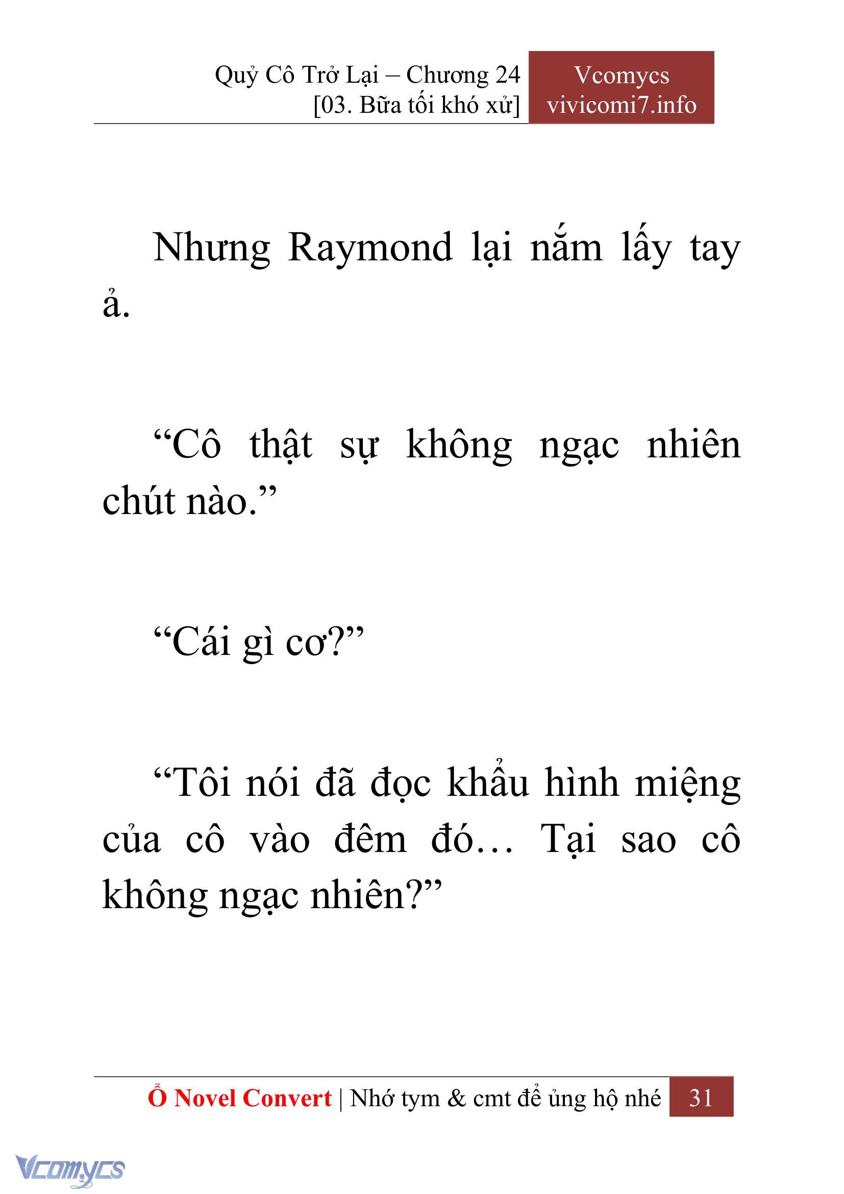 [Novel] Quý Cô Trở Lại Chapter 24 - Trang 34