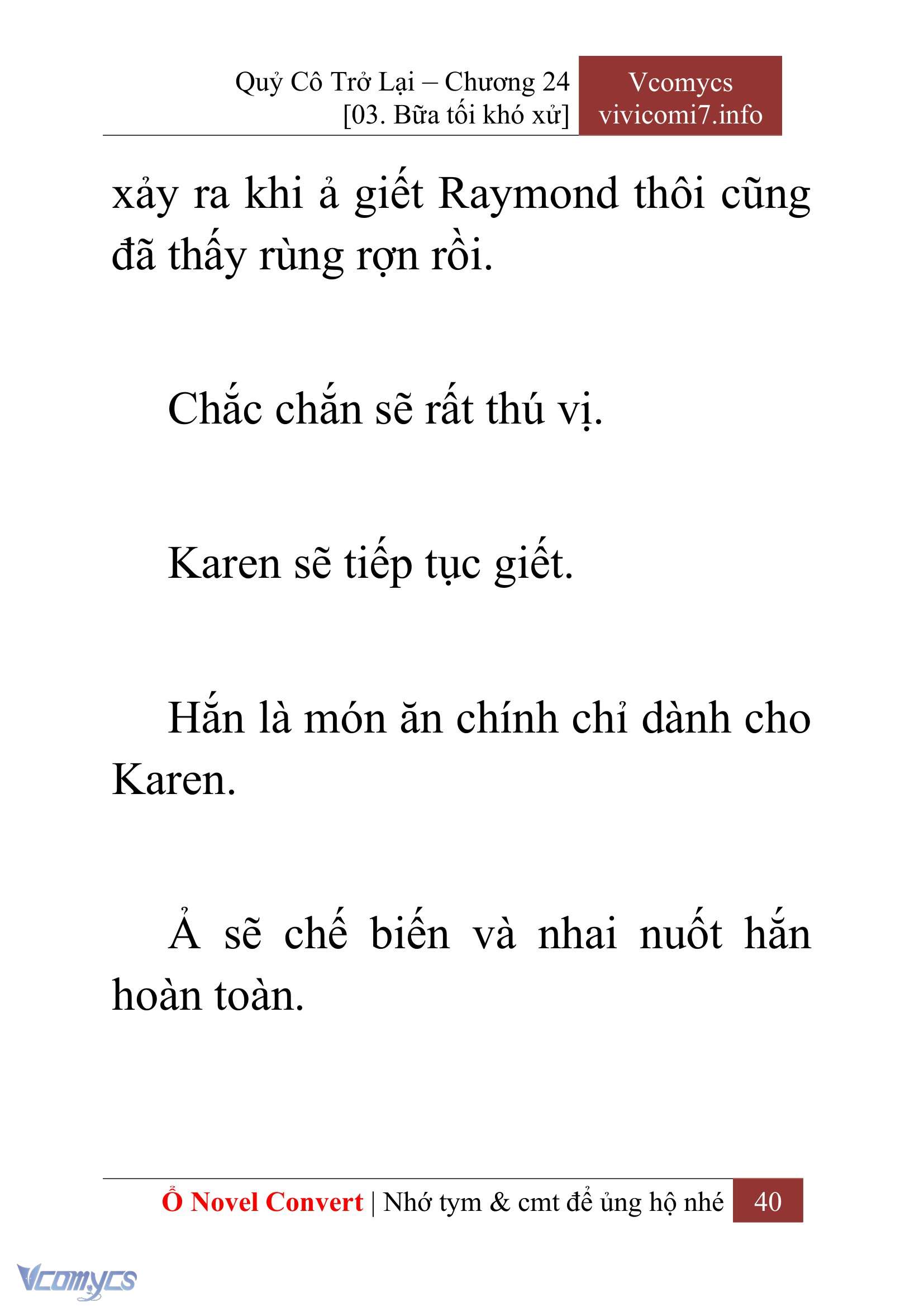 [Novel] Quý Cô Trở Lại Chapter 24 - Trang 43