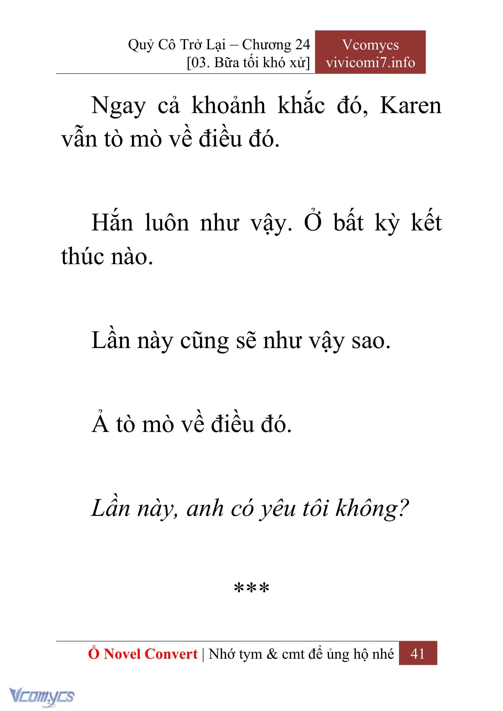 [Novel] Quý Cô Trở Lại Chapter 24 - Trang 44