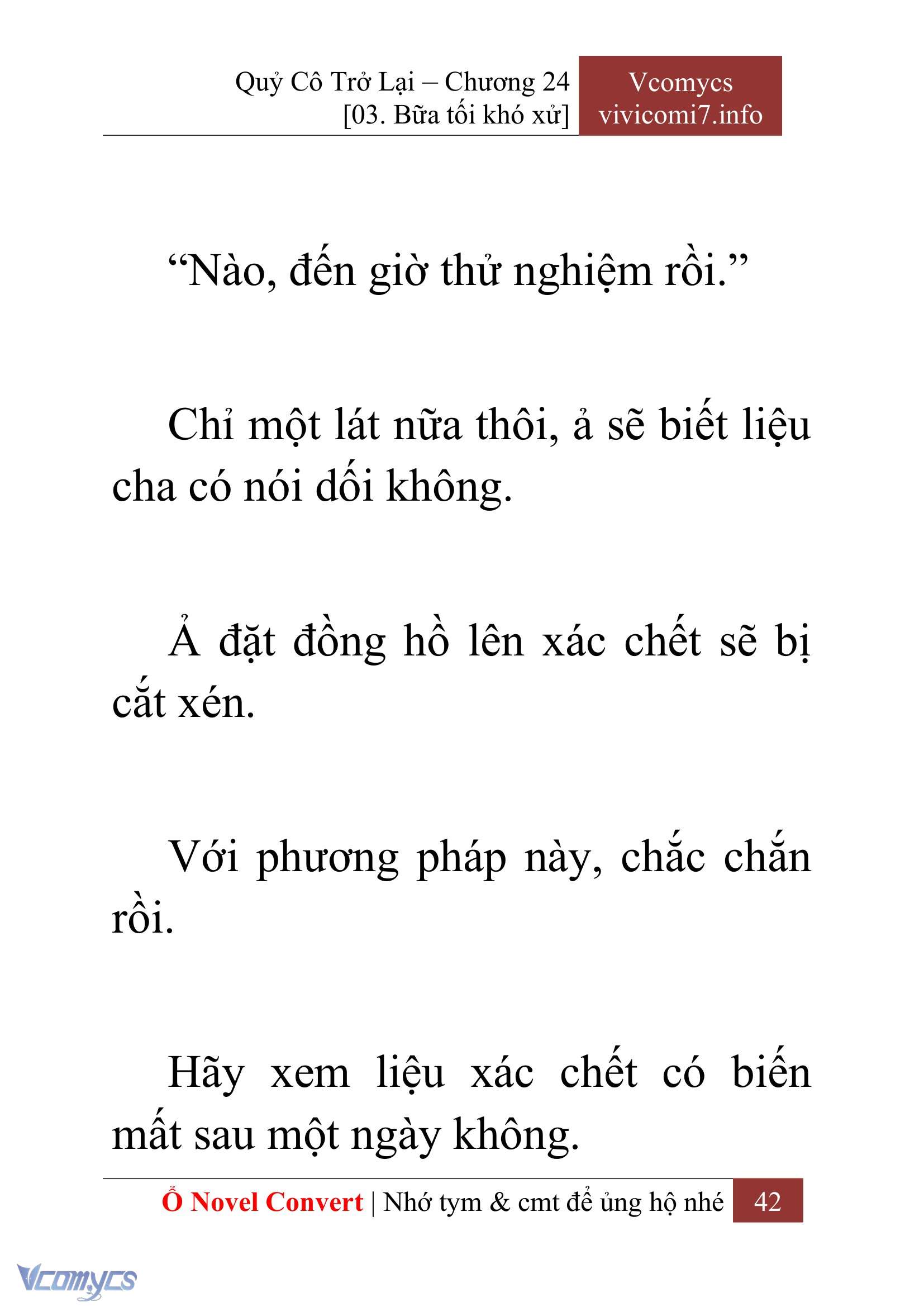 [Novel] Quý Cô Trở Lại Chapter 24 - Trang 45