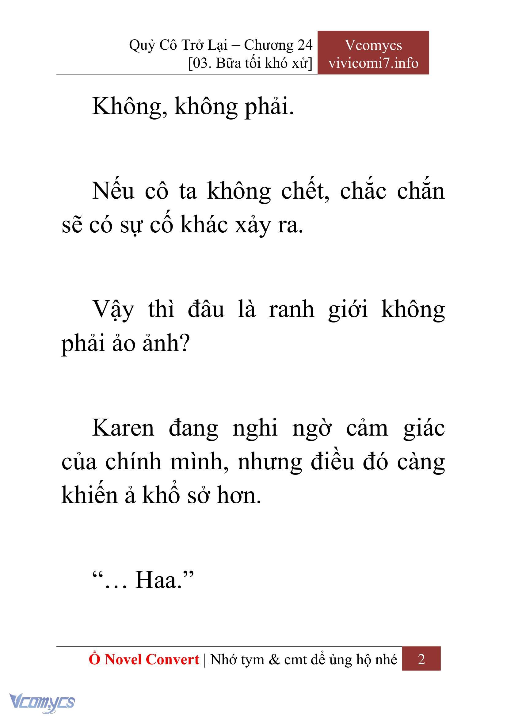 [Novel] Quý Cô Trở Lại Chapter 24 - Trang 5