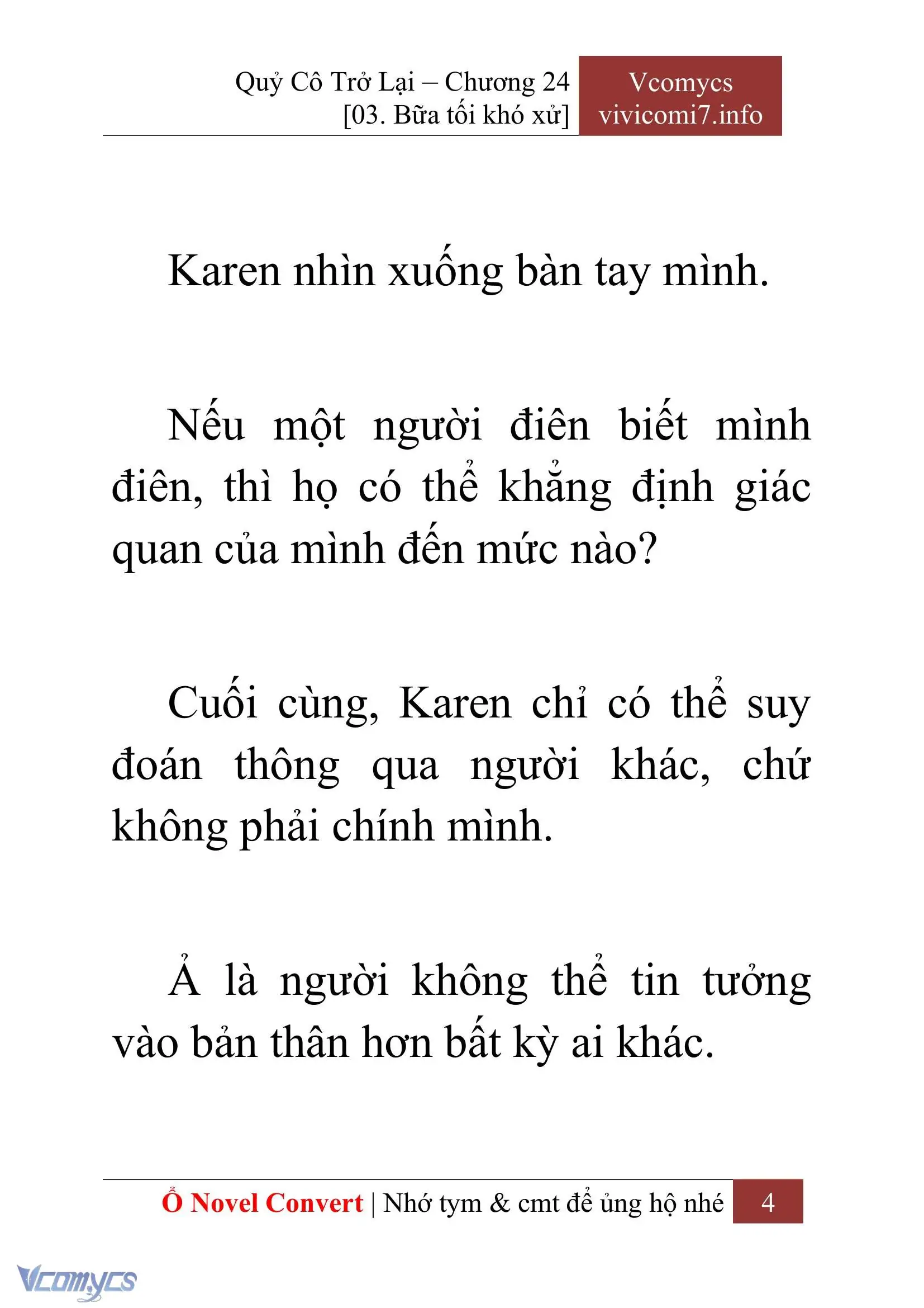 [Novel] Quý Cô Trở Lại Chapter 24 - Trang 7