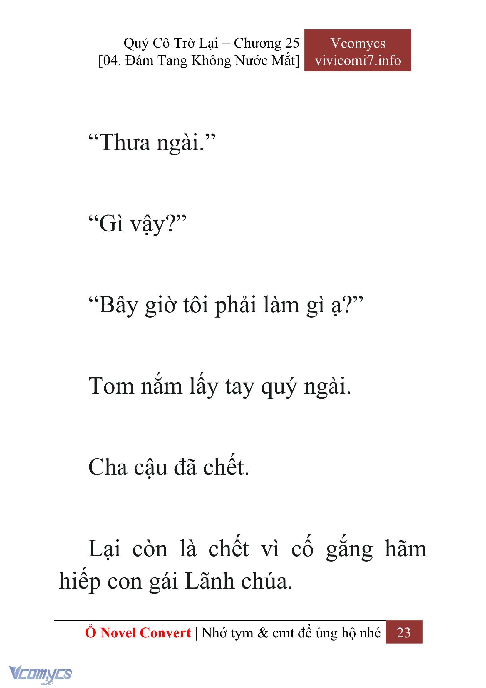 [Novel] Quý Cô Trở Lại Chapter 25 - Trang 26