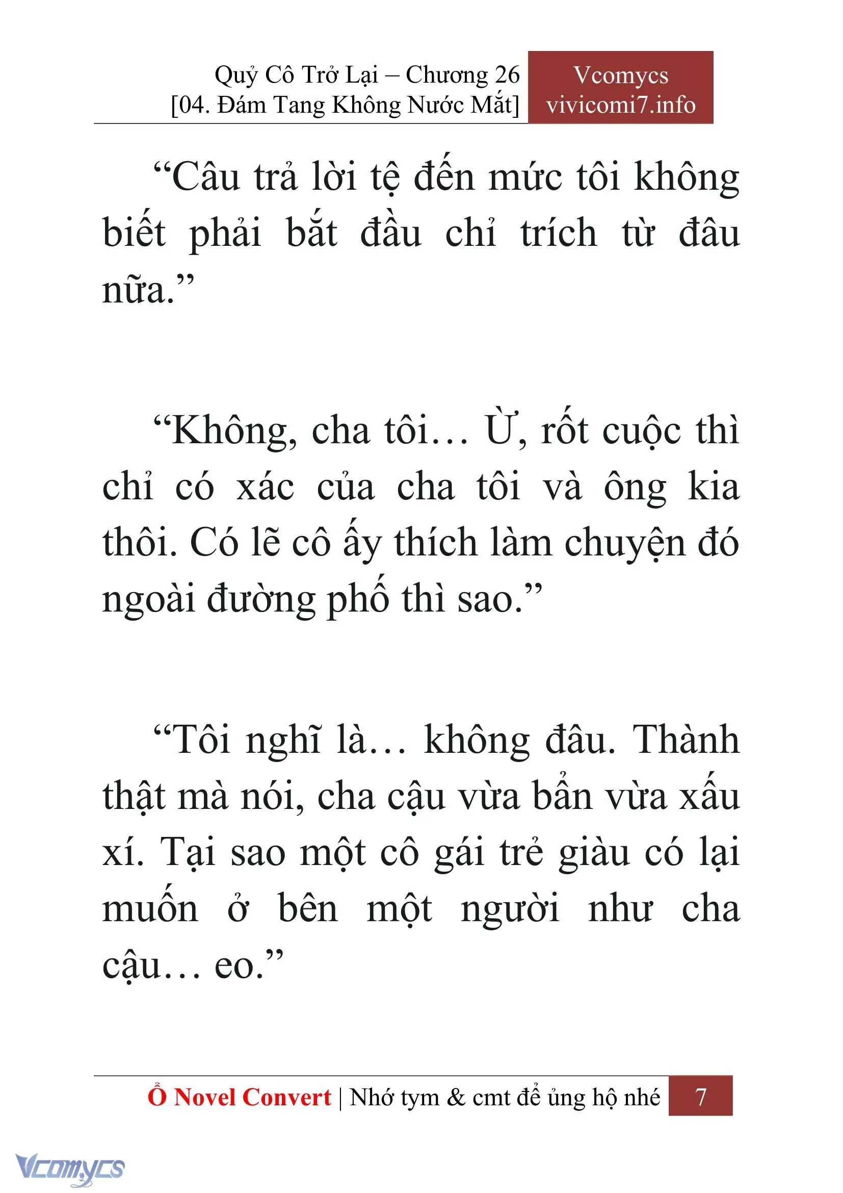 [Novel] Quý Cô Trở Lại Chapter 26 - Trang 10
