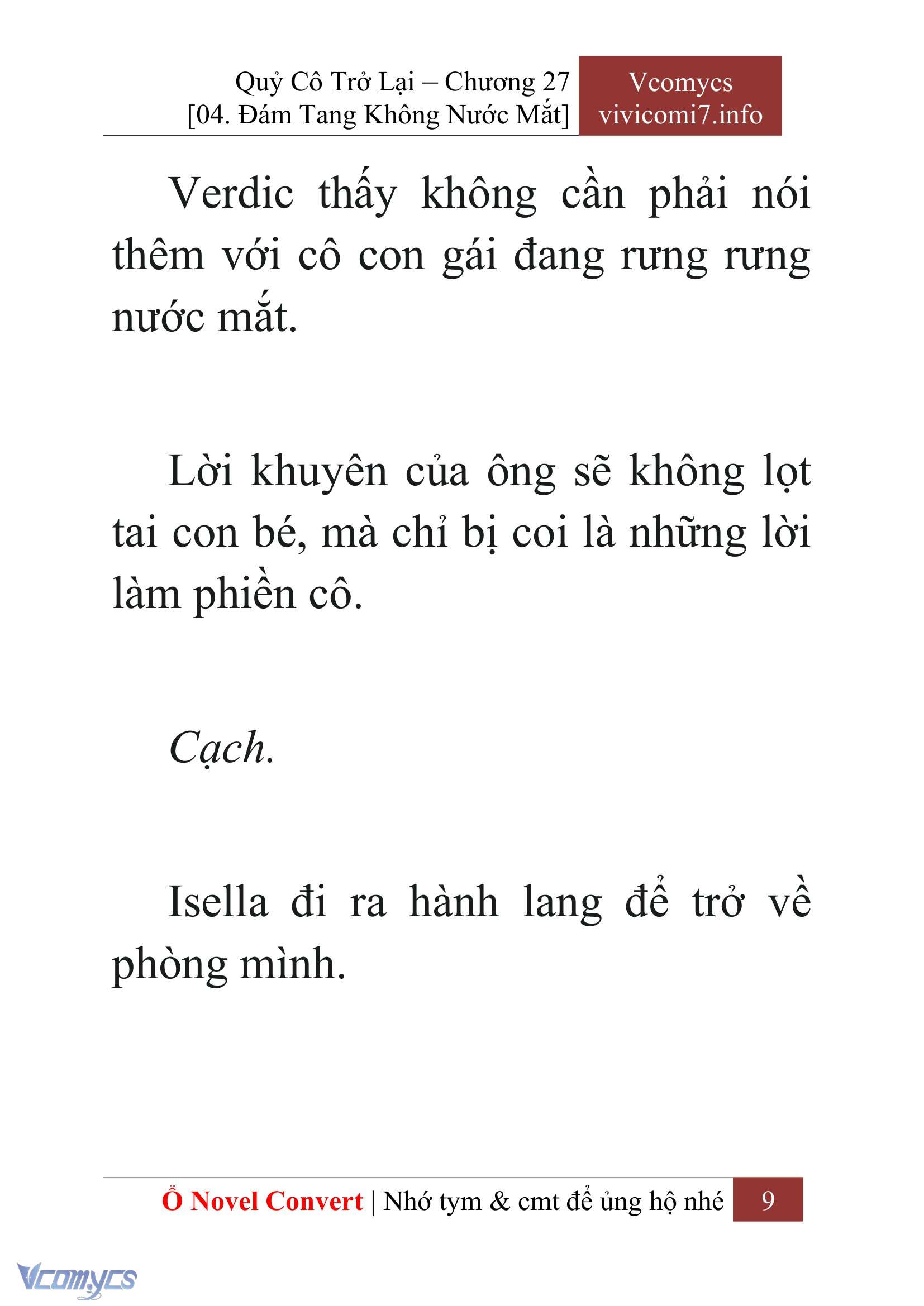 [Novel] Quý Cô Trở Lại Chapter 27 - Trang 12