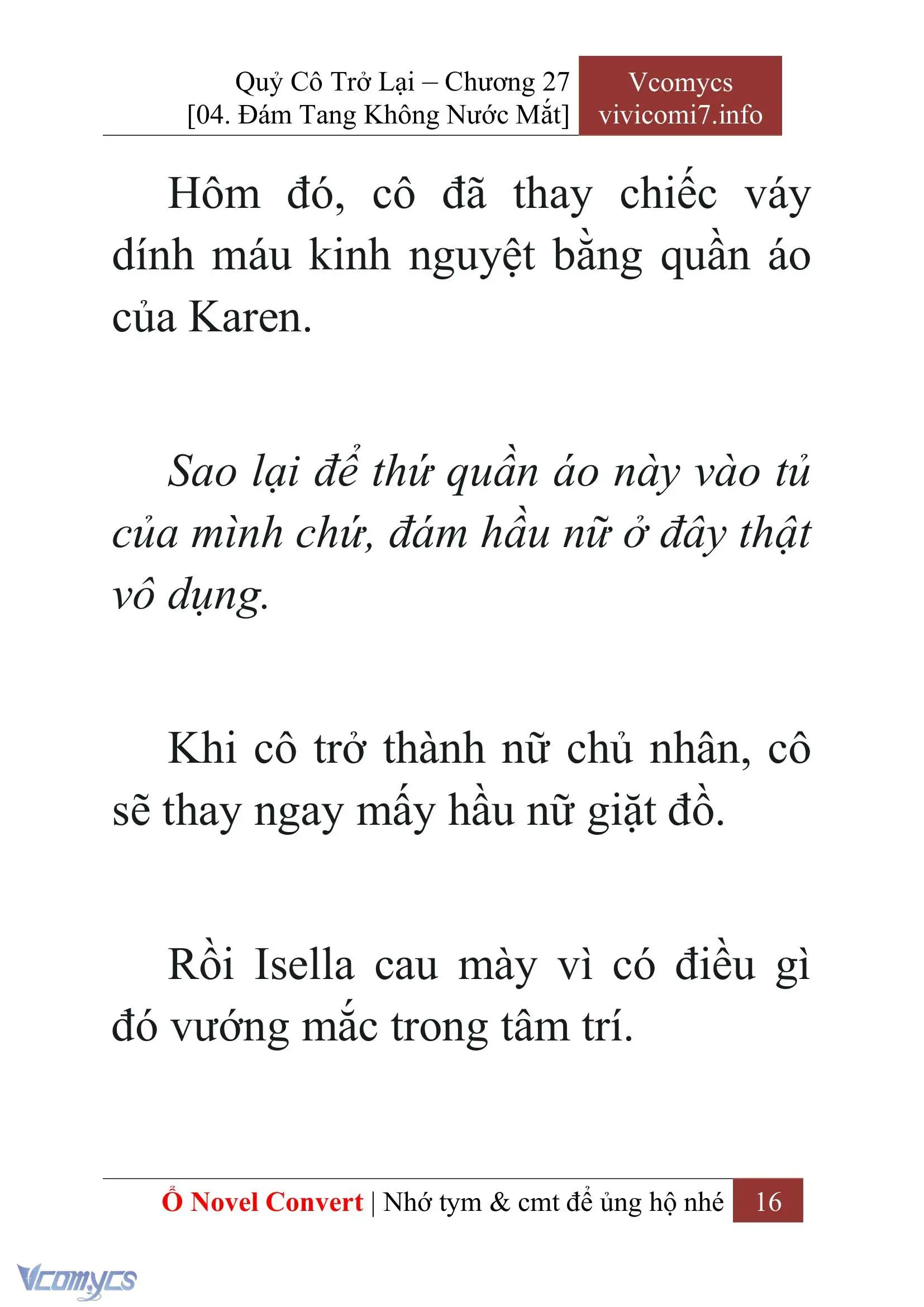 [Novel] Quý Cô Trở Lại Chapter 27 - Trang 19
