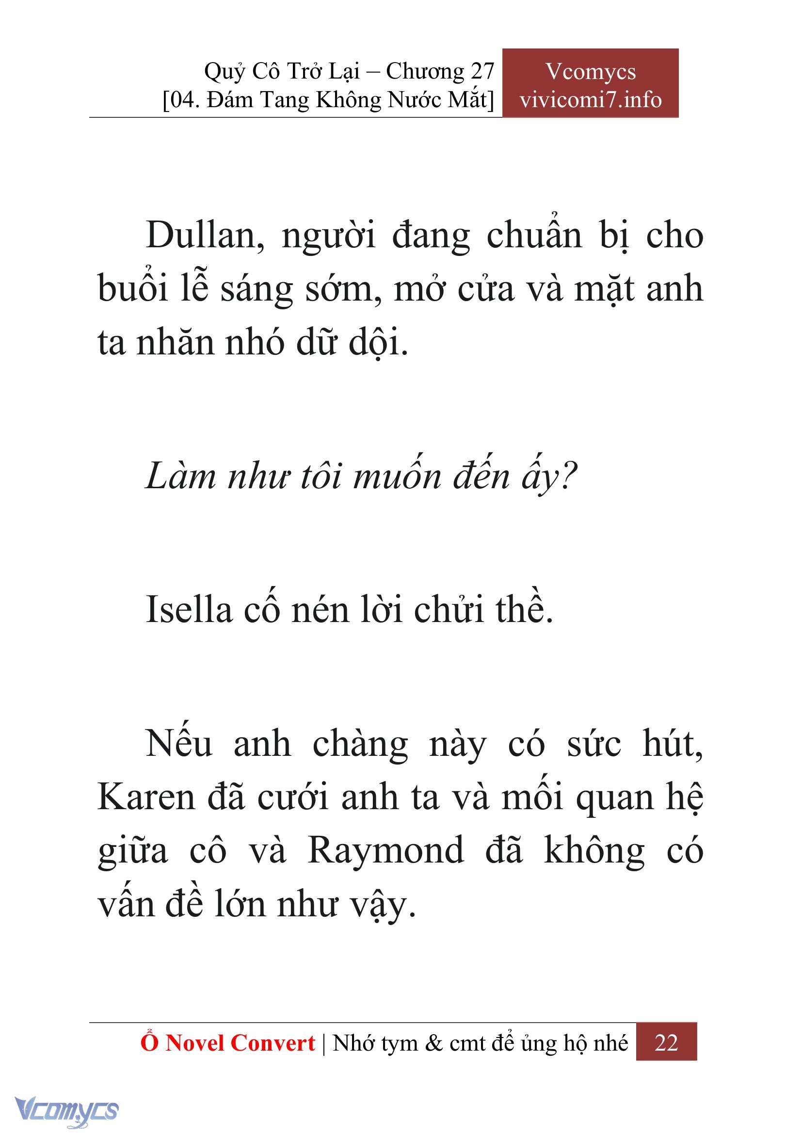 [Novel] Quý Cô Trở Lại Chapter 27 - Trang 25
