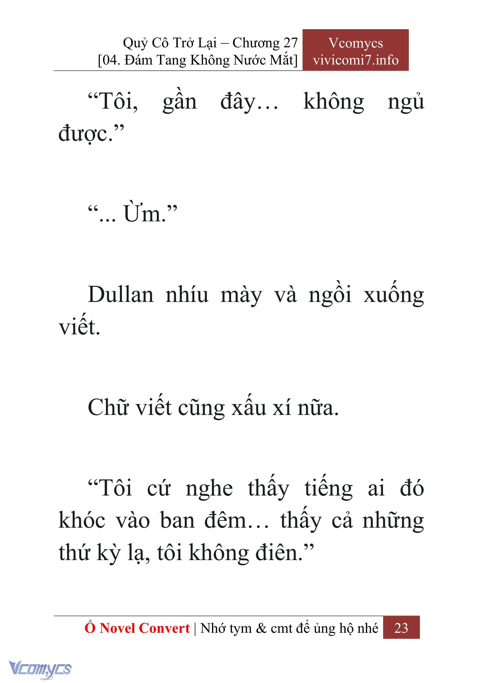 [Novel] Quý Cô Trở Lại Chapter 27 - Trang 26