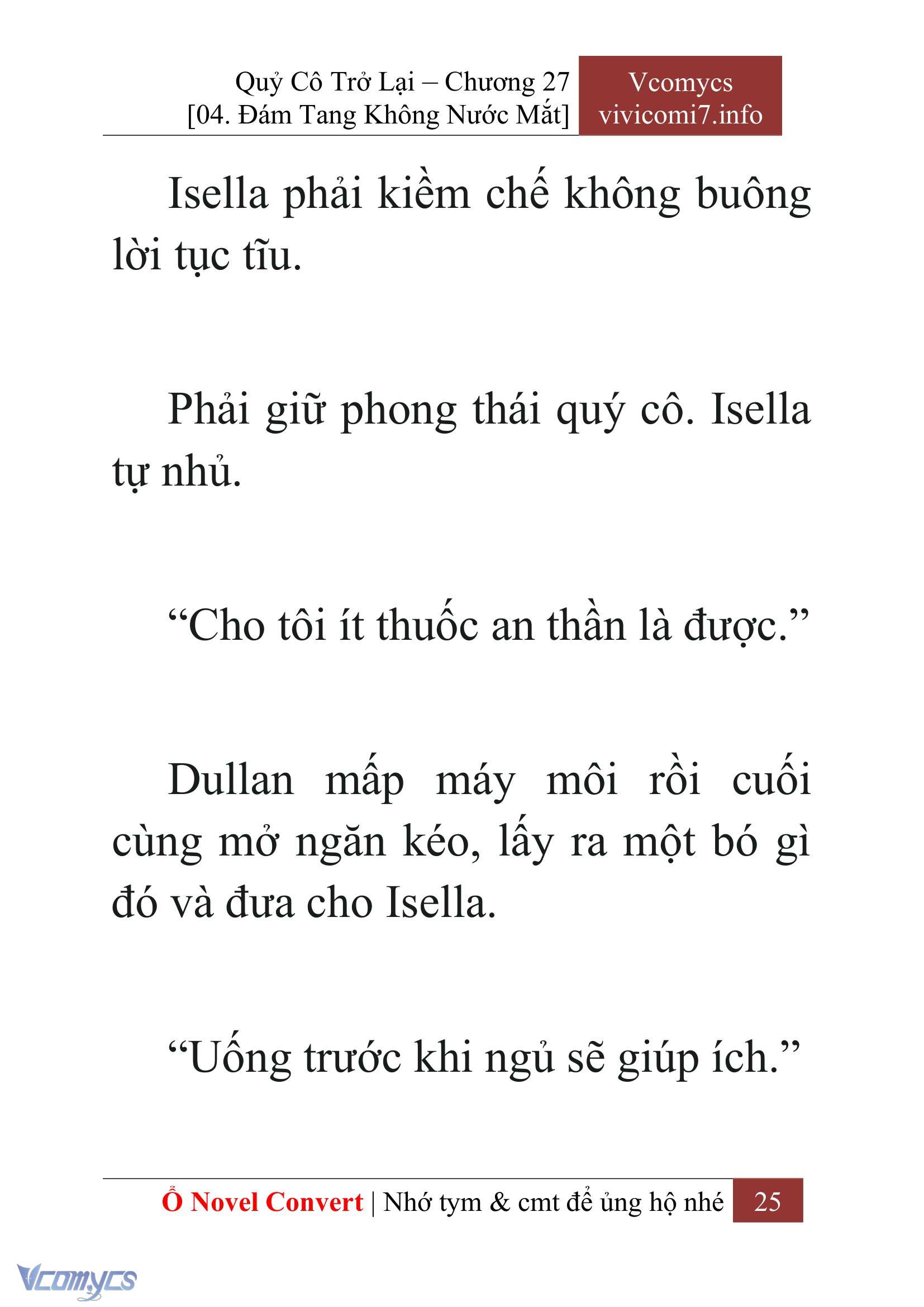 [Novel] Quý Cô Trở Lại Chapter 27 - Trang 28