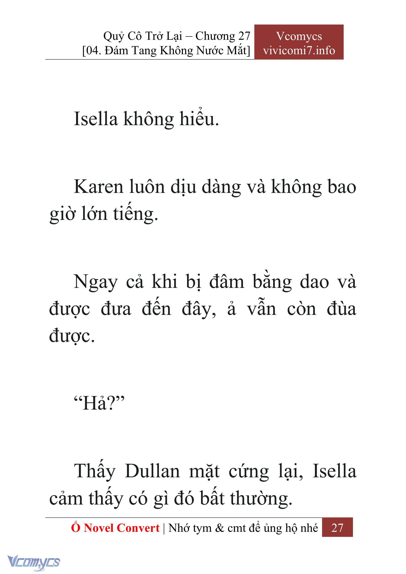 [Novel] Quý Cô Trở Lại Chapter 27 - Trang 30