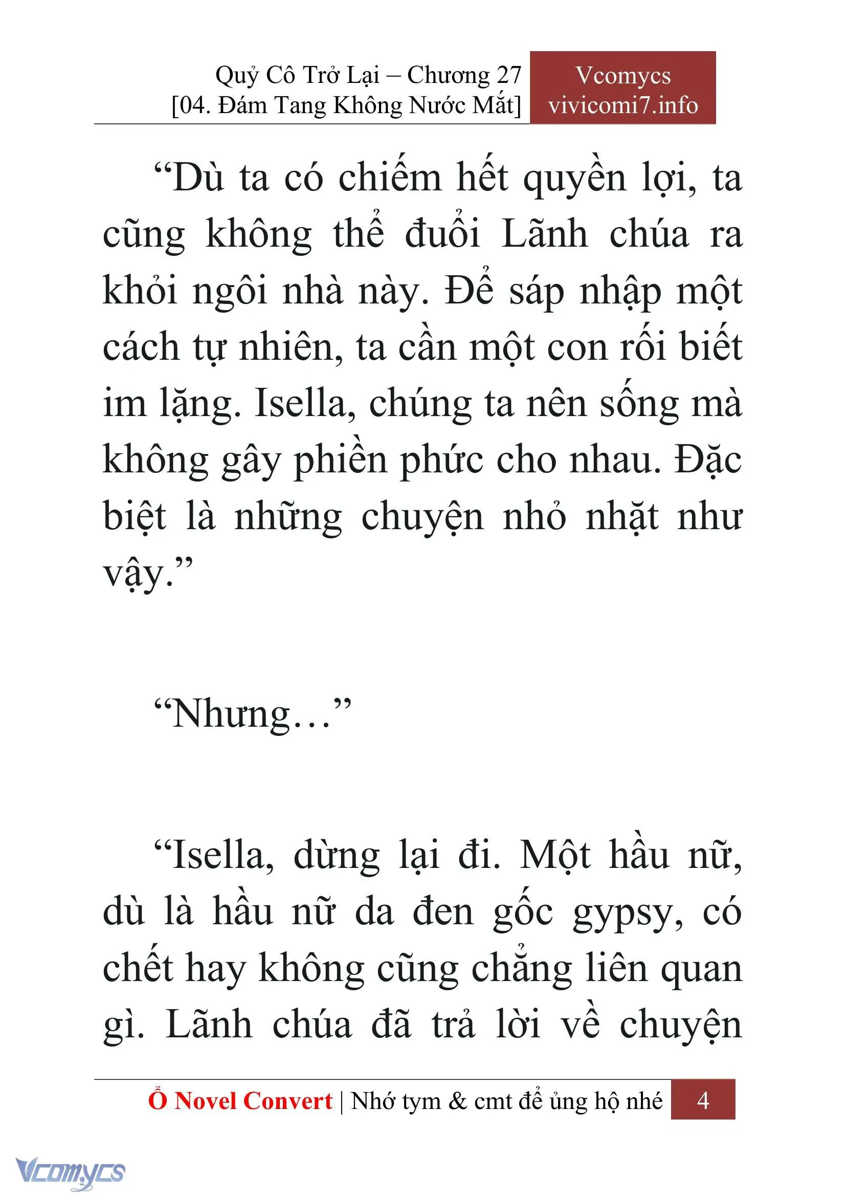 [Novel] Quý Cô Trở Lại Chapter 27 - Trang 7