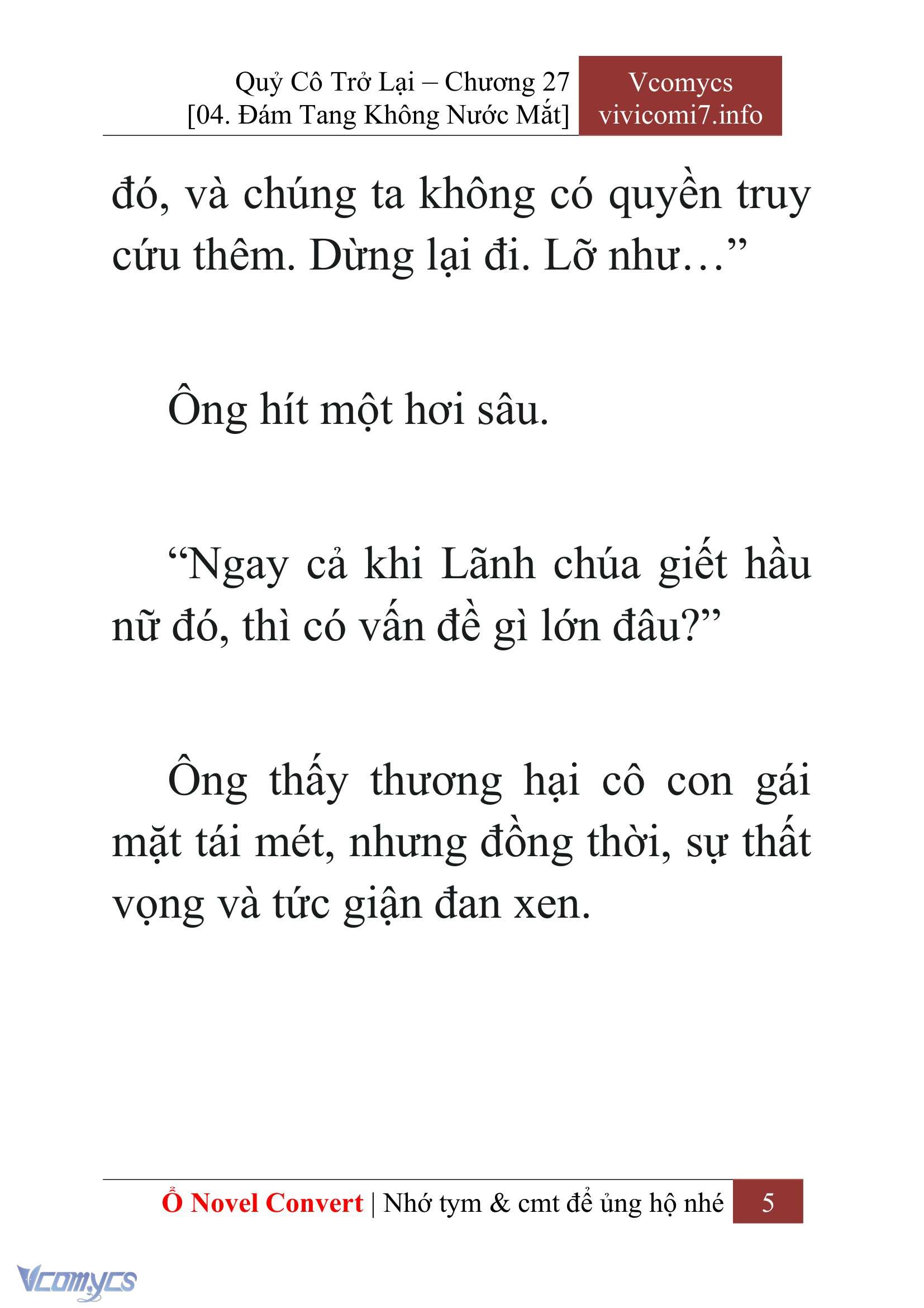 [Novel] Quý Cô Trở Lại Chapter 27 - Trang 8