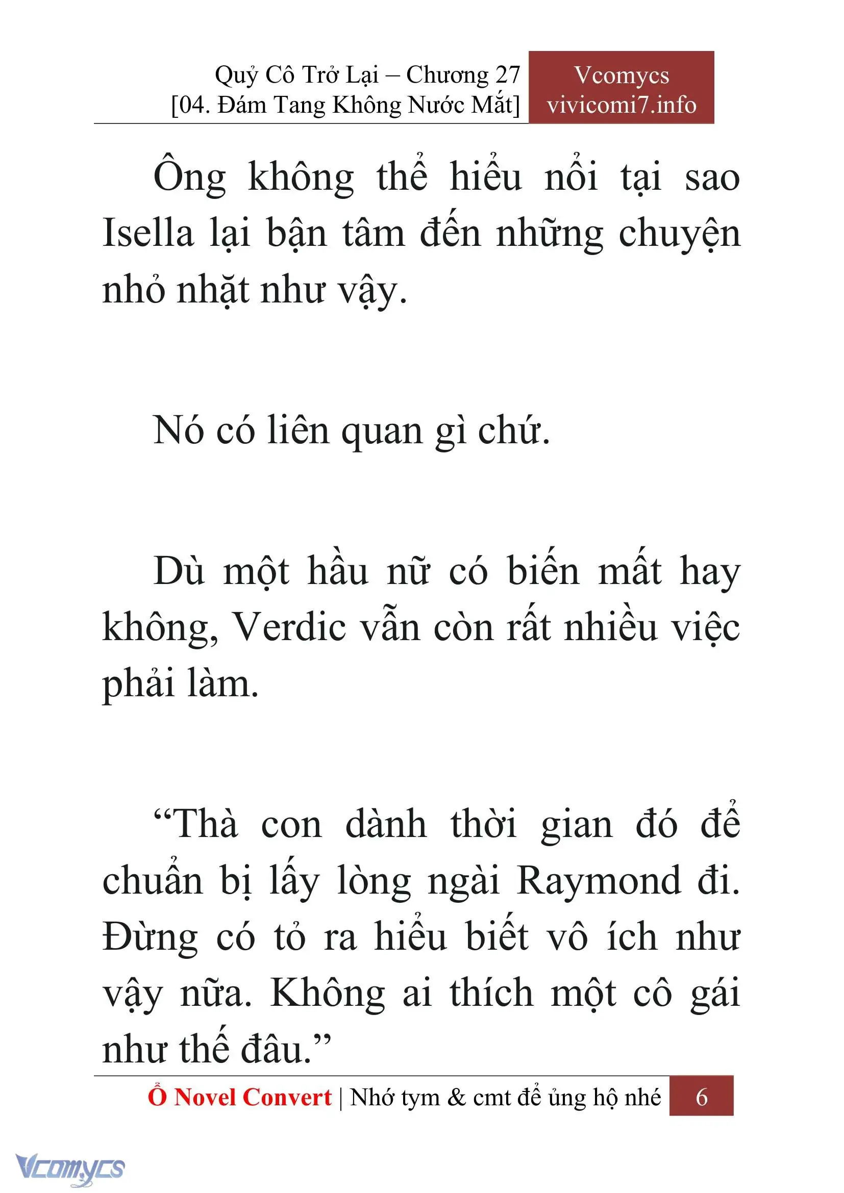 [Novel] Quý Cô Trở Lại Chapter 27 - Trang 9