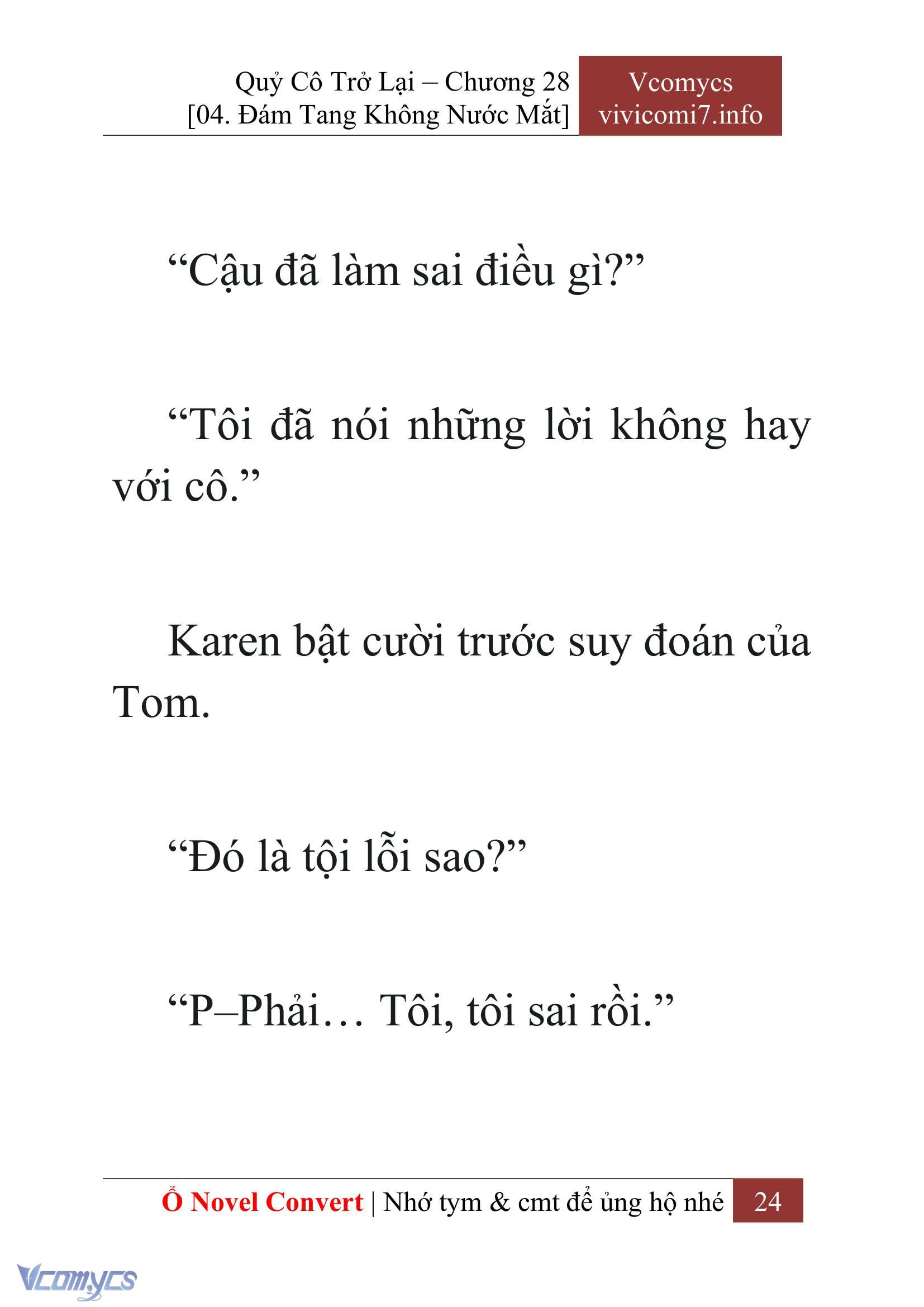 [Novel] Quý Cô Trở Lại Chapter 28 - Trang 27