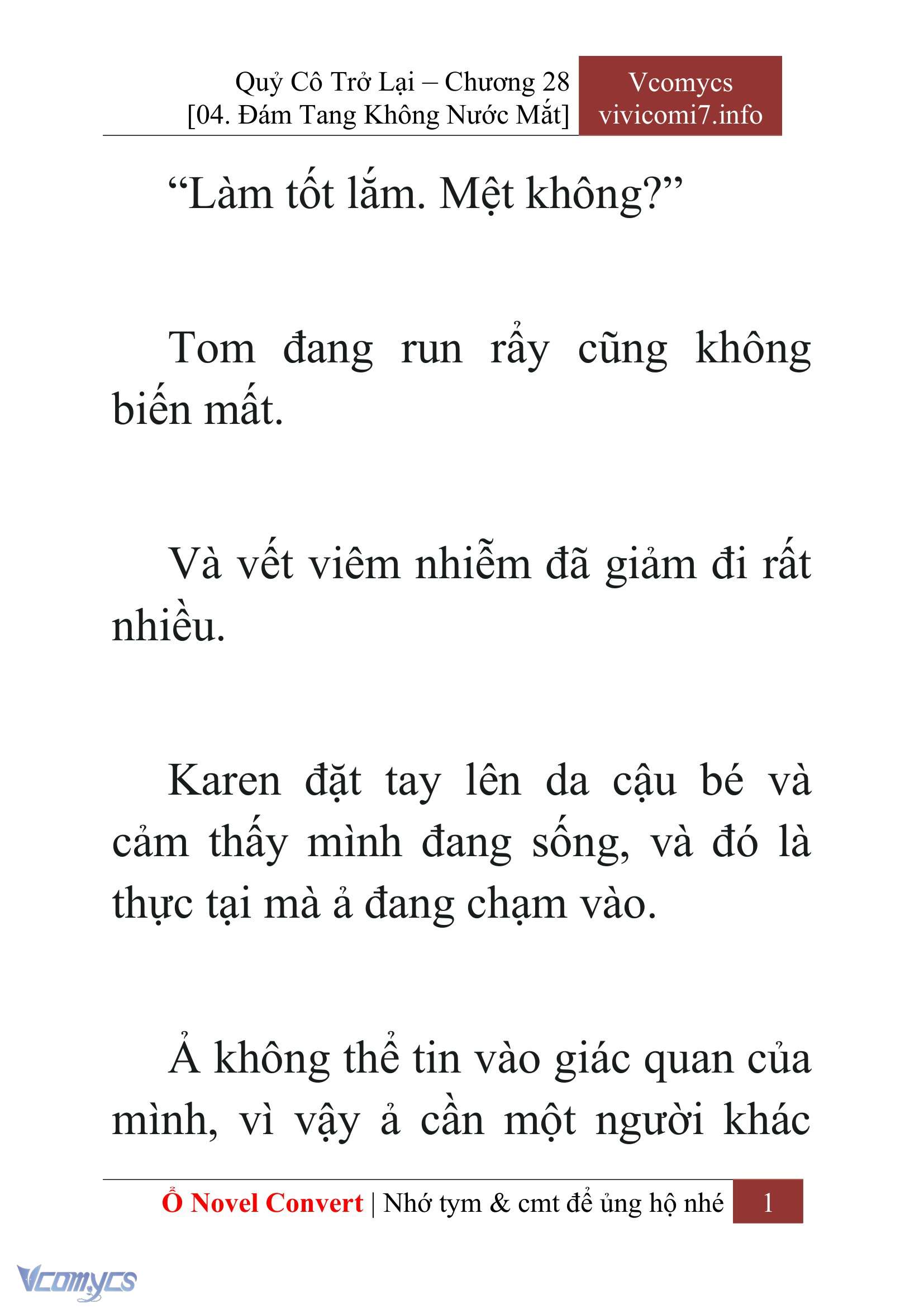 [Novel] Quý Cô Trở Lại Chapter 28 - Trang 4