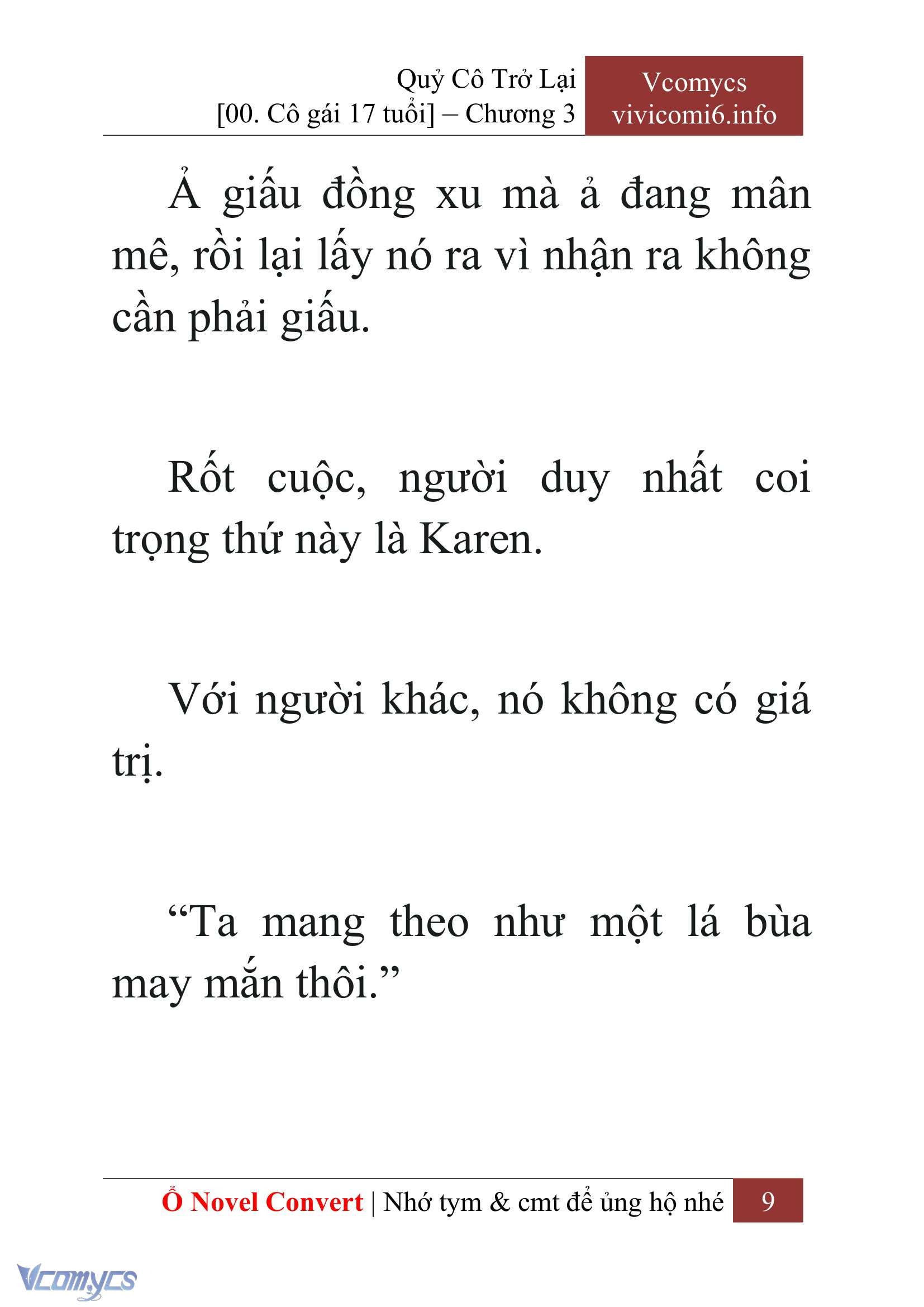 [Novel] Quý Cô Trở Lại Chapter 3 - Trang 12