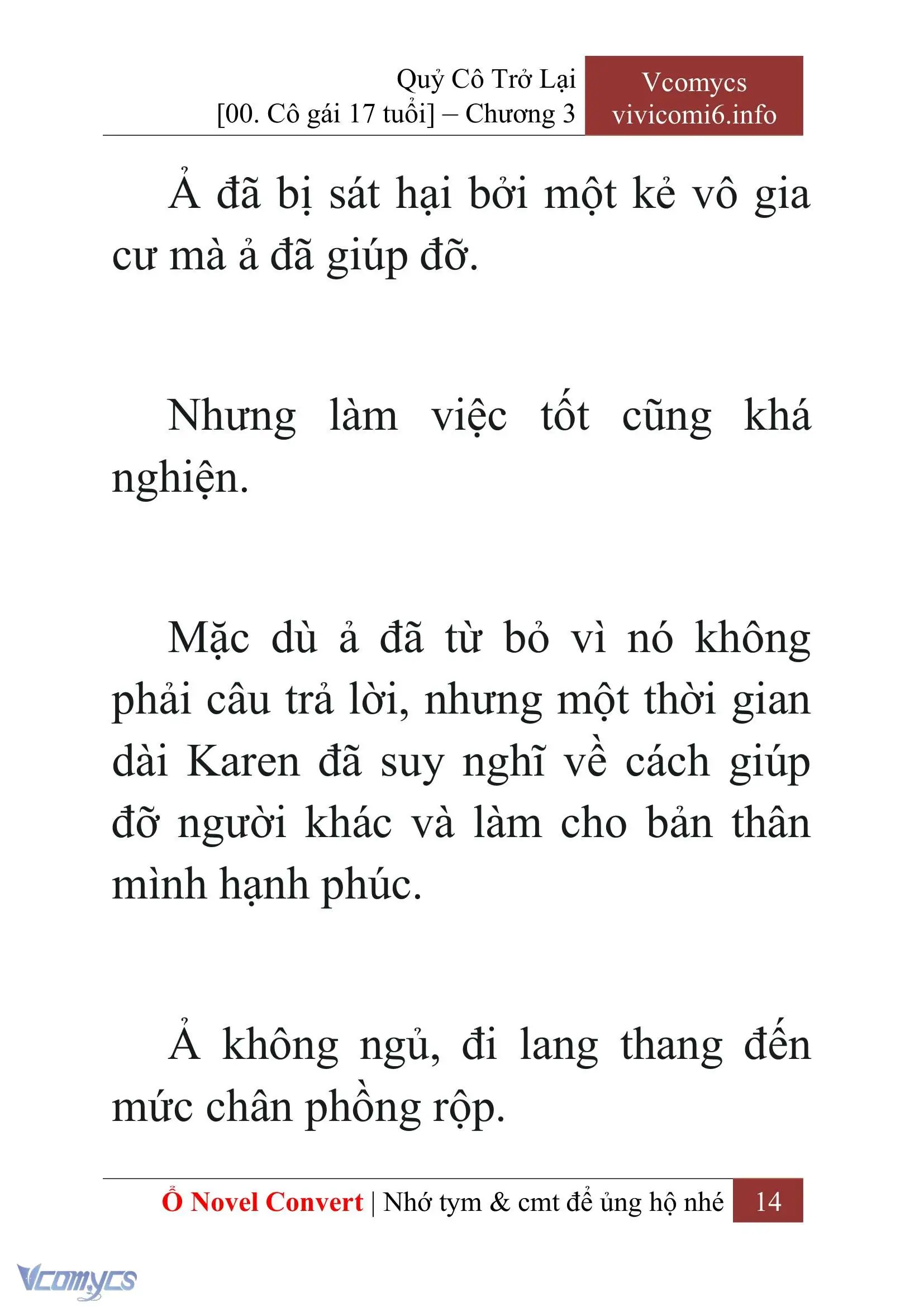 [Novel] Quý Cô Trở Lại Chapter 3 - Trang 17